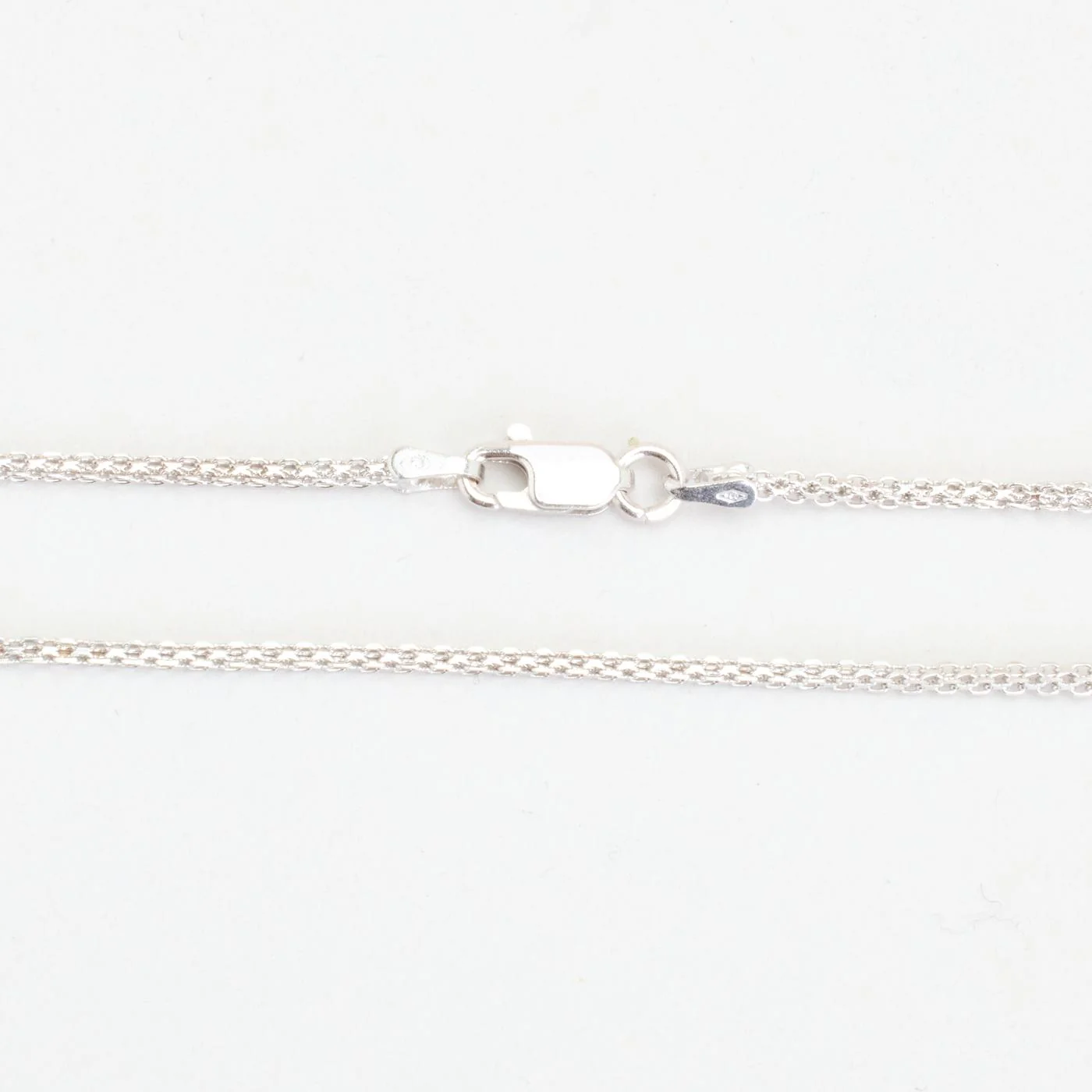 Singaporekedja Halsband i 18K vitt guld, 46 cm, 5.75 g - Image 3