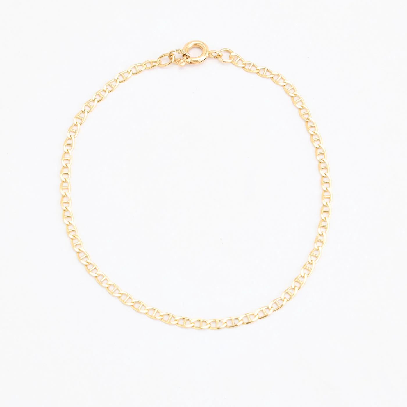 Marinerlänk Ankelkedja i 18K guld, 18.5 cm, 1.7 g