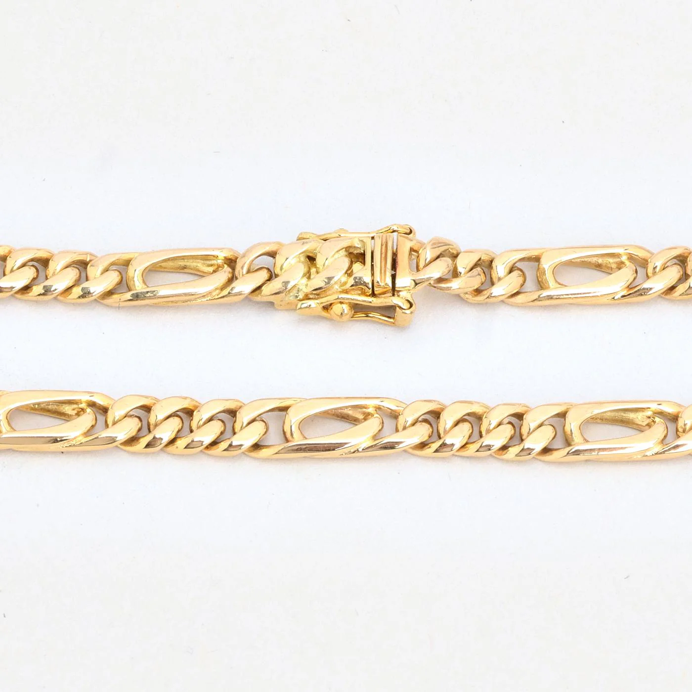 Figaro Armband i 14K guld, 19 cm, 13.4 g - Image 3
