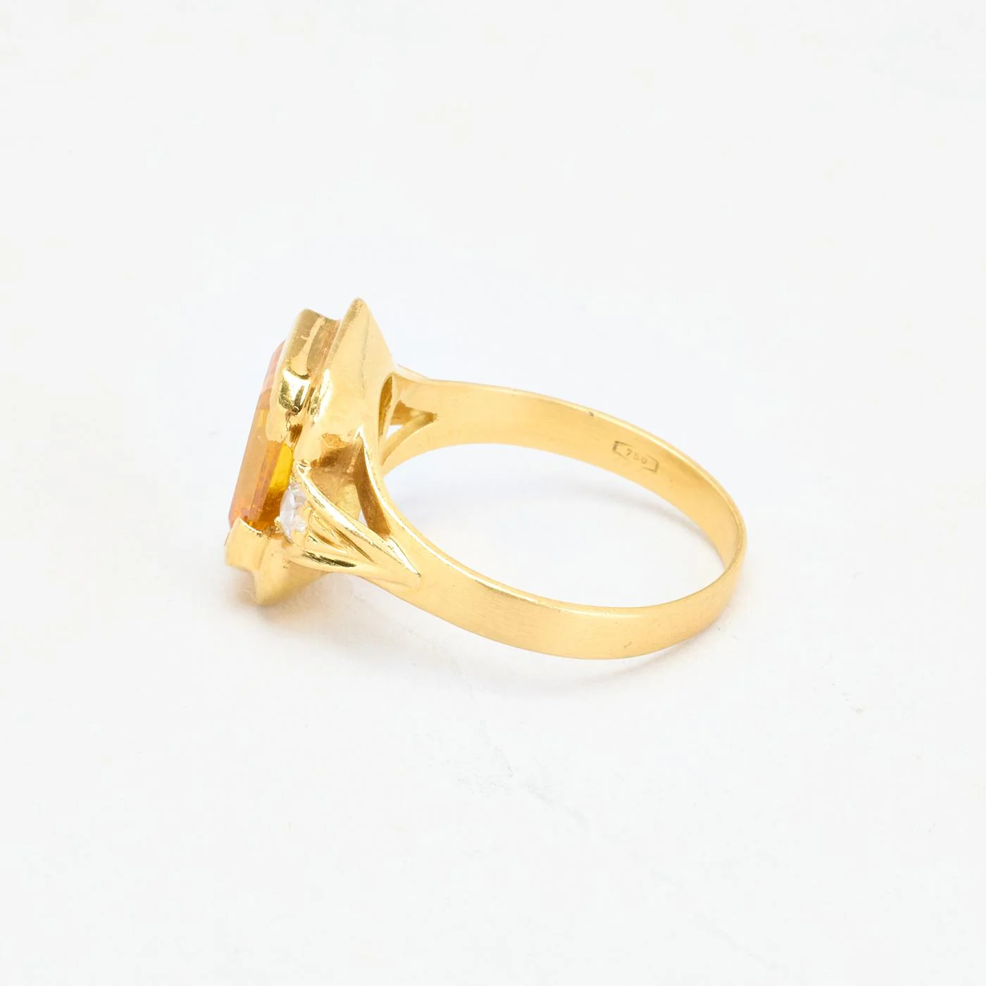 Geometrisk cocktailring i 18K guld strl. 17.5 / strl. 55 - Image 4