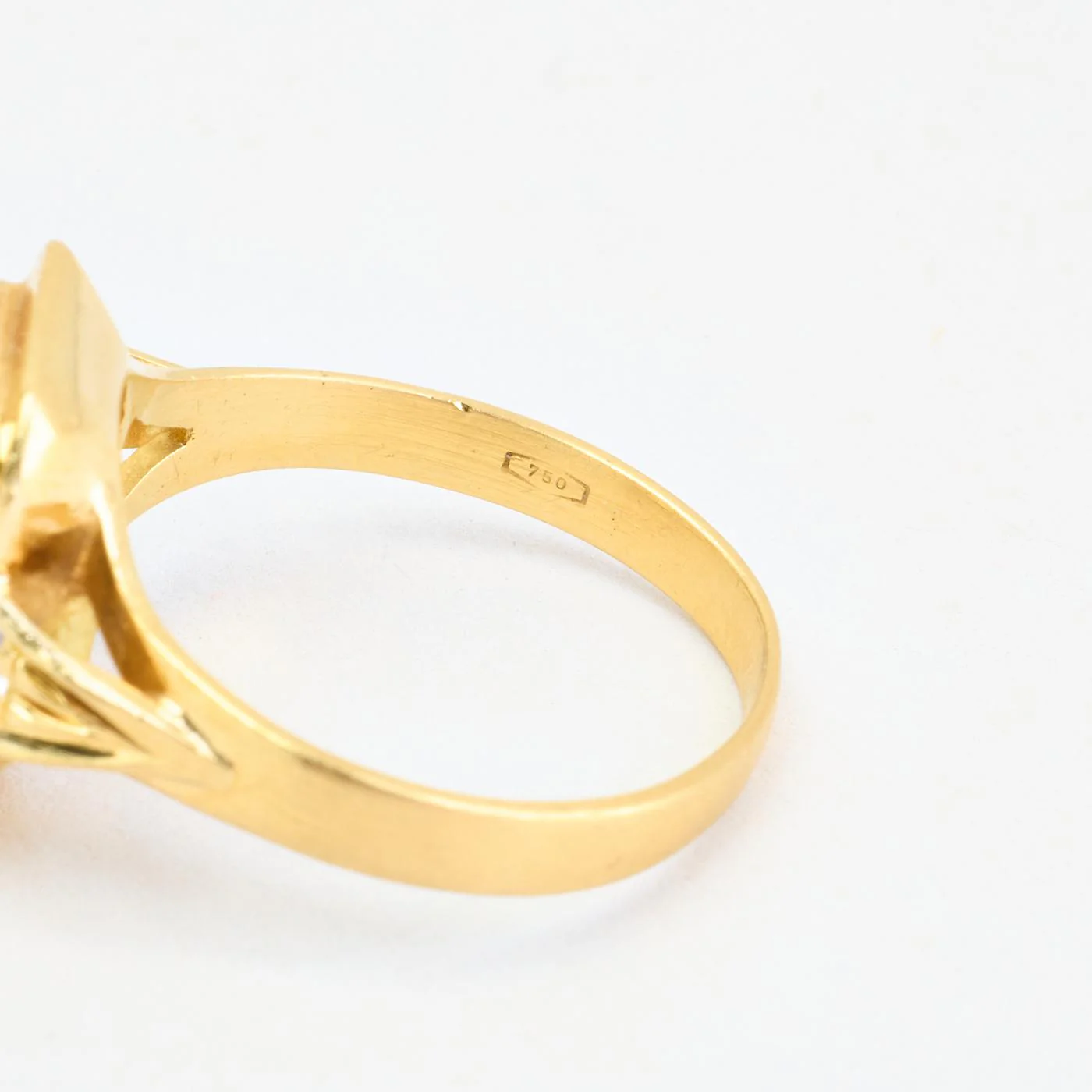 Geometrisk cocktailring i 18K guld strl. 17.5 / strl. 55 - Image 5