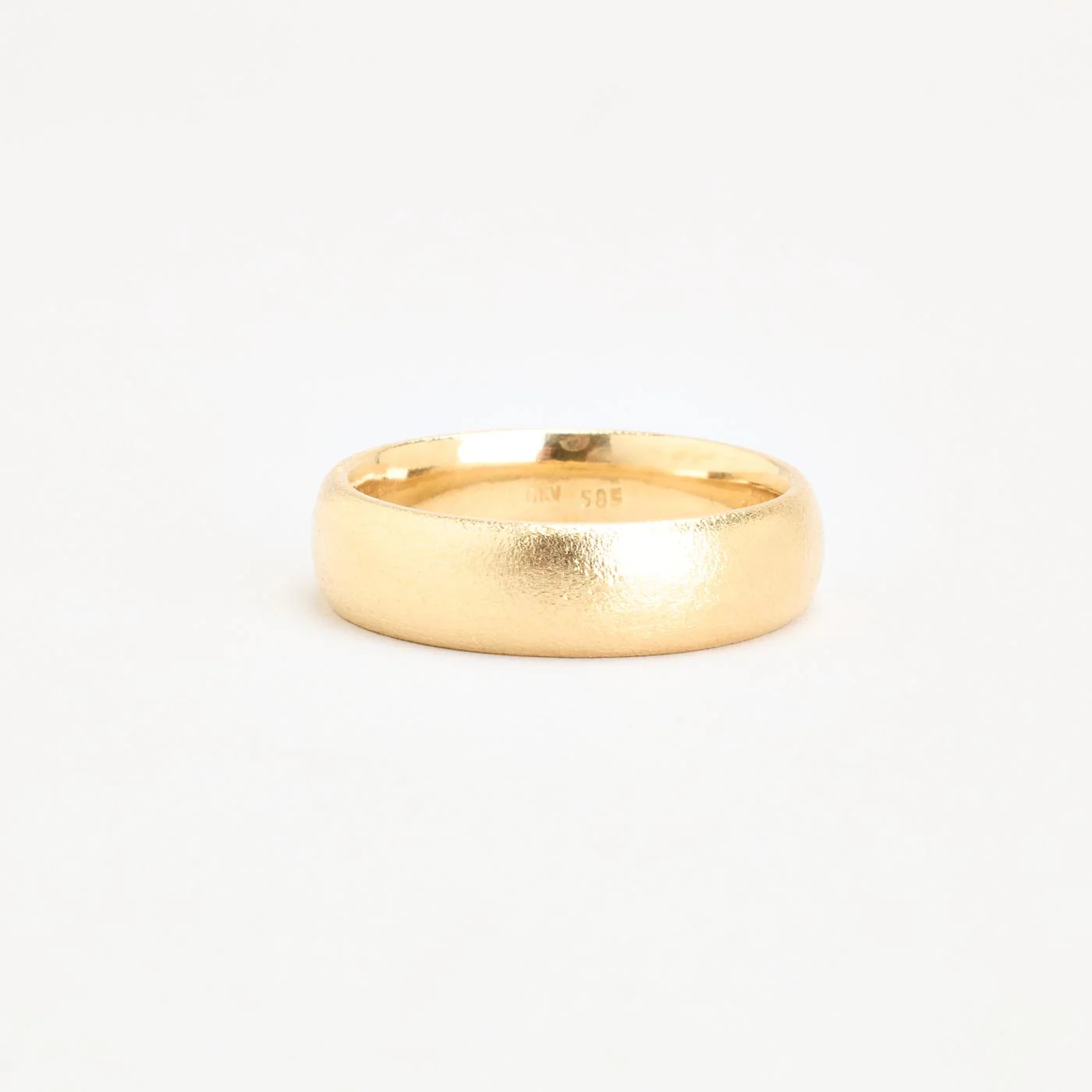 Matt vigselring i 14K guld strl. 21.3 / strl. 67 - Image 4