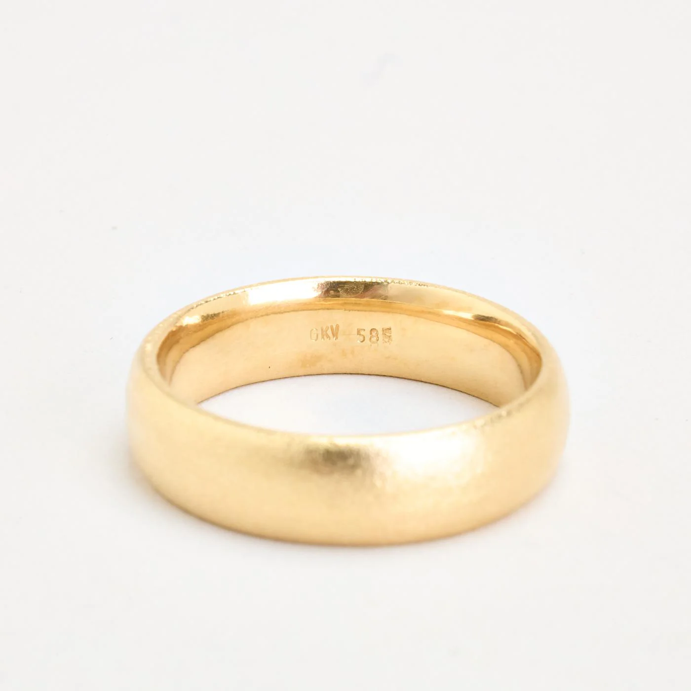 Matt vigselring i 14K guld strl. 21.3 / strl. 67 - Image 5