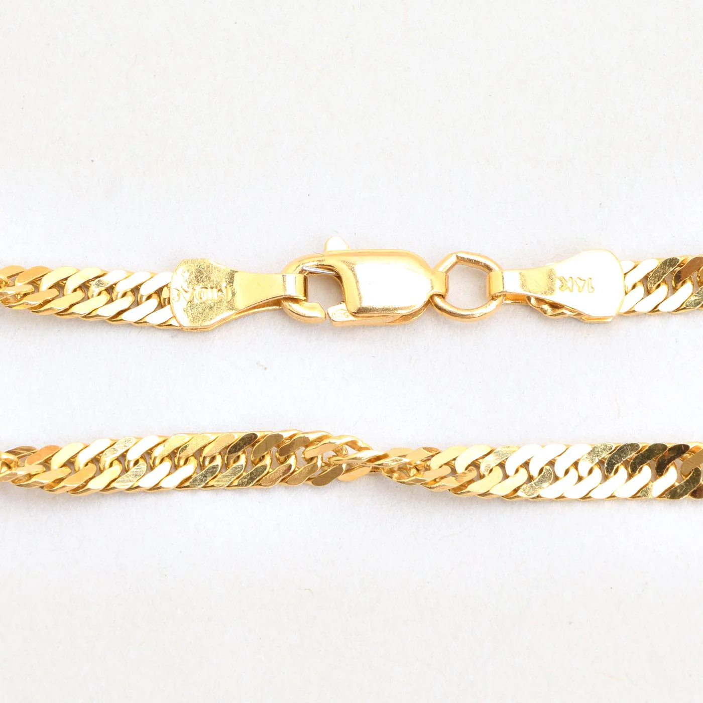 Singaporekedja Armband i 14K guld, 20 cm, 4.4 g - Image 3