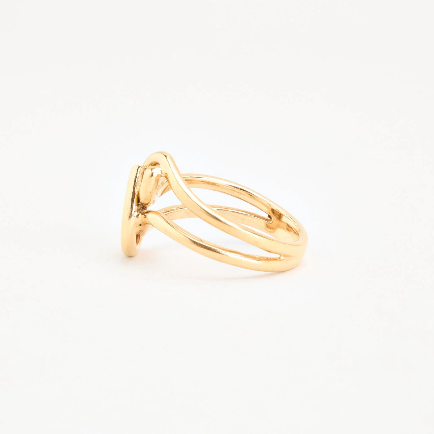 Droppformad pavéring med diamant (0.14 ct) i 14K guld strl. 17.5 / strl. 55 - Image 4