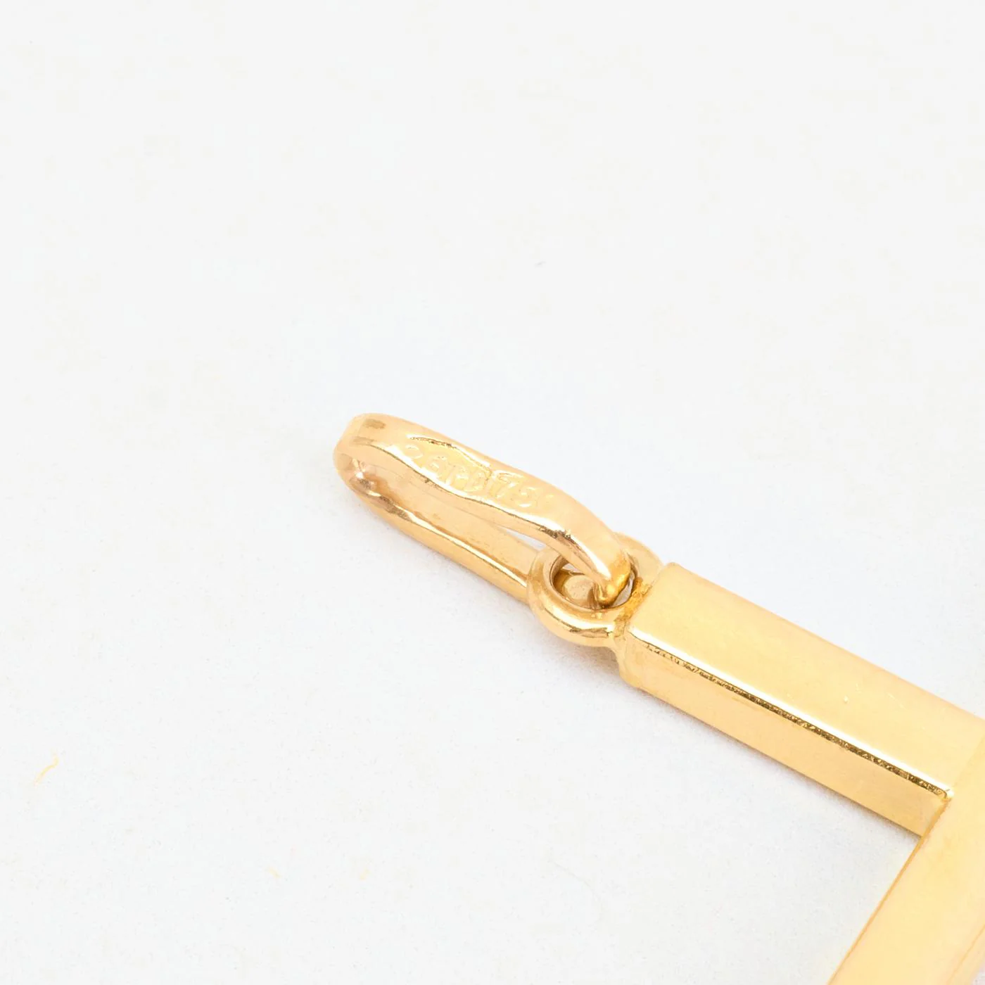 Mönstrad kors i 18K guld, 4 cm, 1.8 g - Image 5