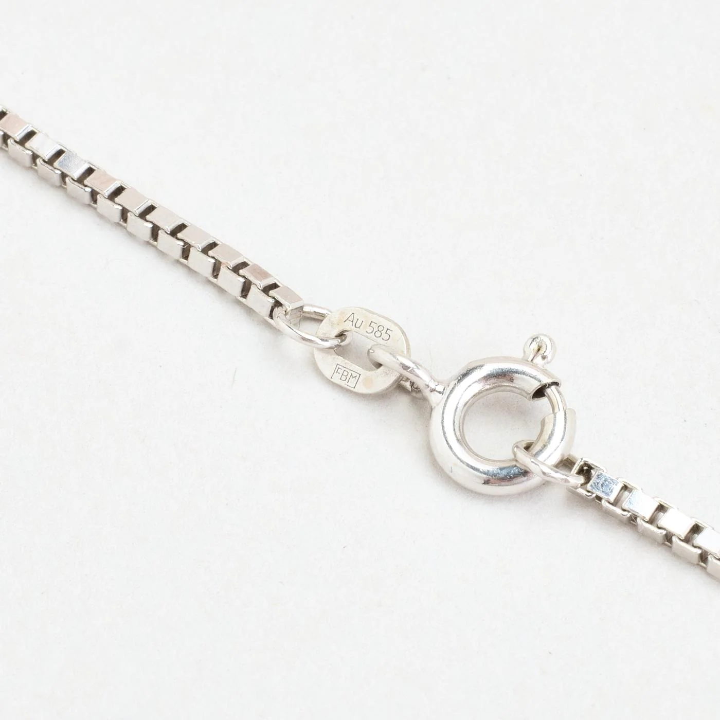 Venezia Halsband i 14K vitt guld, 45 cm, 6.93 g - Image 5