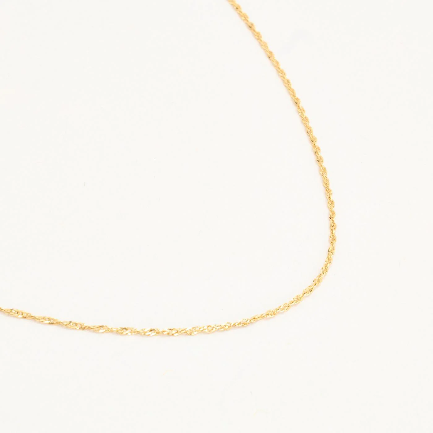 Vridna Halsband i 14K guld, 40.5 cm, 0.8 g - Image 3