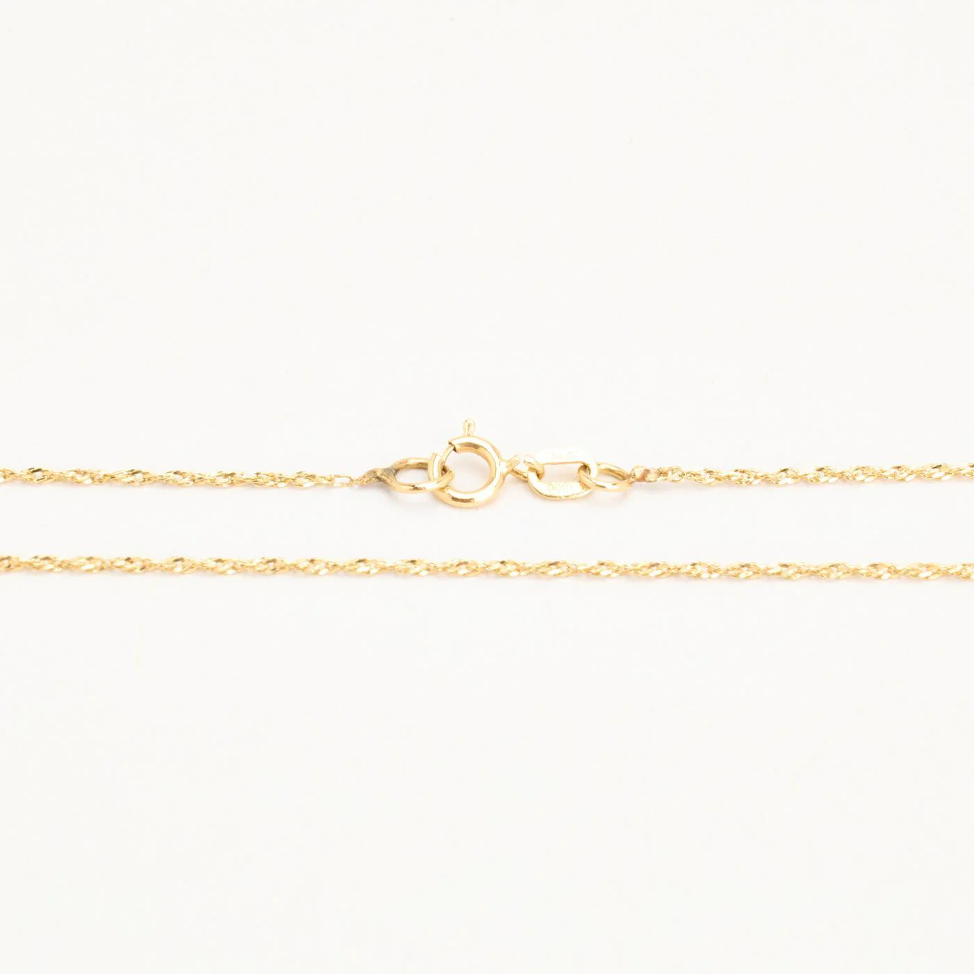 Vridna Halsband i 14K guld, 40.5 cm, 0.8 g - Image 4