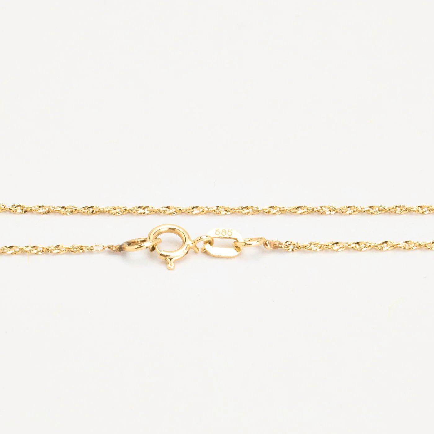 Vridna Halsband i 14K guld, 40.5 cm, 0.8 g - Image 5