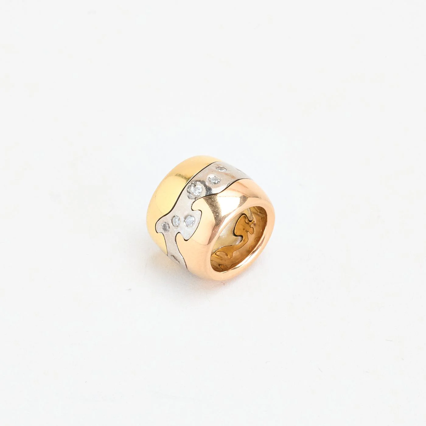 Georg Jensen Fusion Hänge med diamant (0.05 ct) i 18K vitt guld, 1 cm, 5.2 g - Image 4