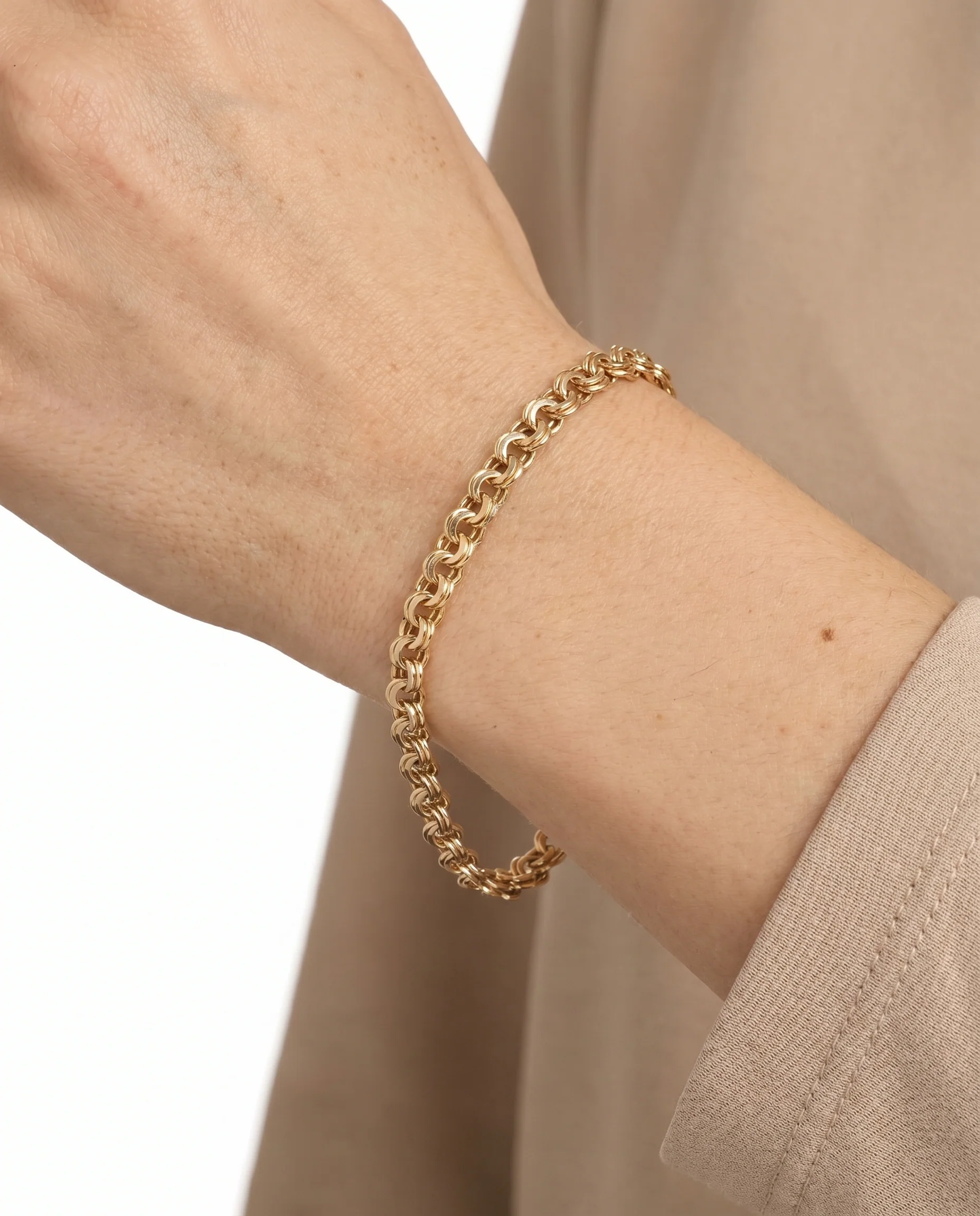 Bismarck Armband i 8K guld, 19.5 cm, 7.21 g