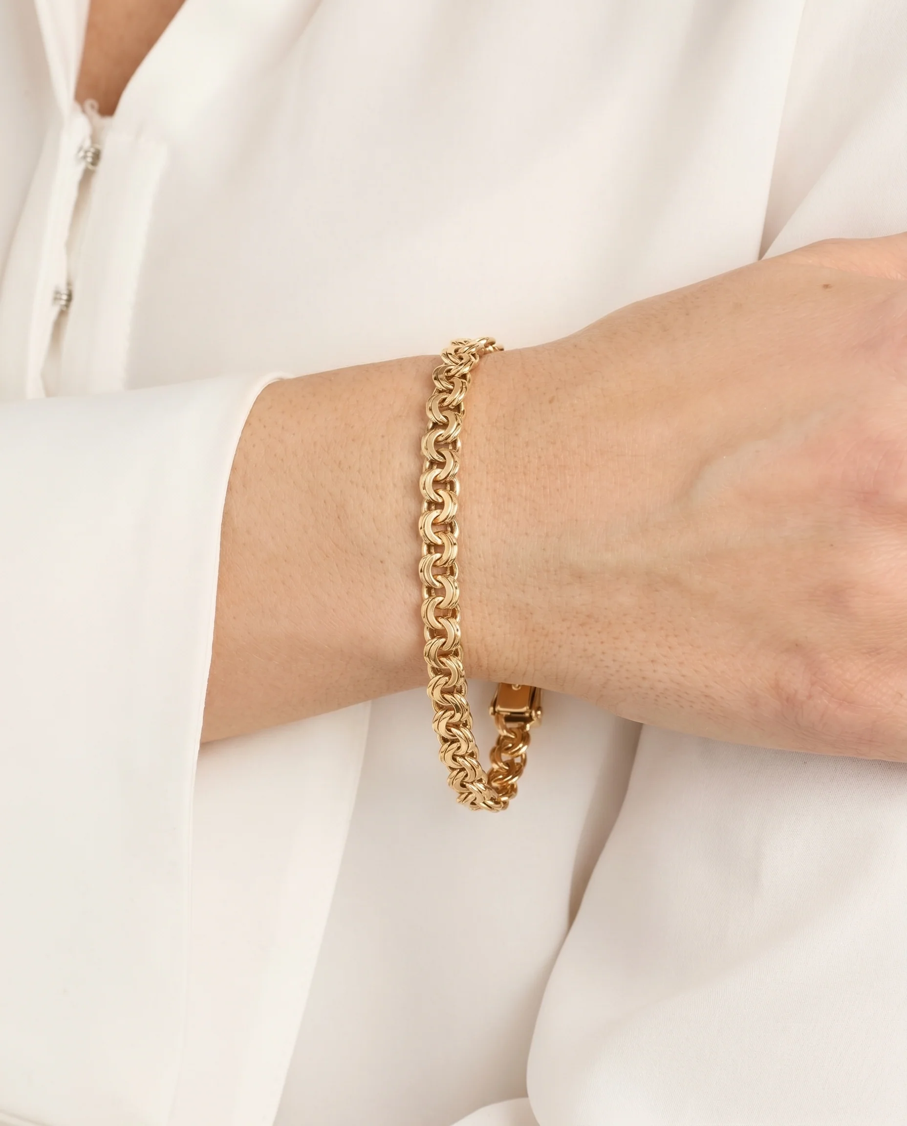 Bismarck Armband i 8K guld, 19.5 cm, 7.88 g