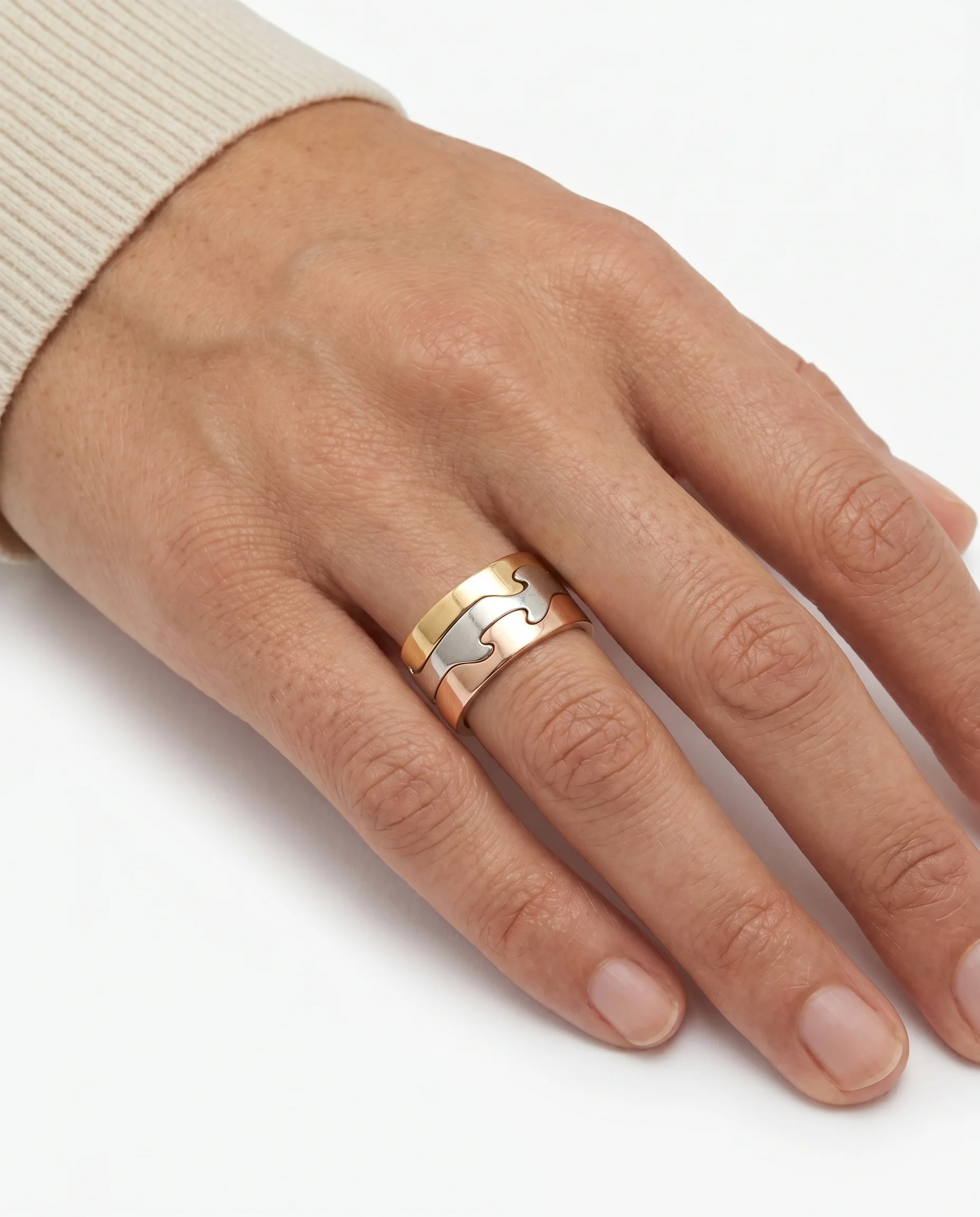 Georg Jensen Fusion band i 18K guld strl. 16.9 / strl. 53 - Image 2