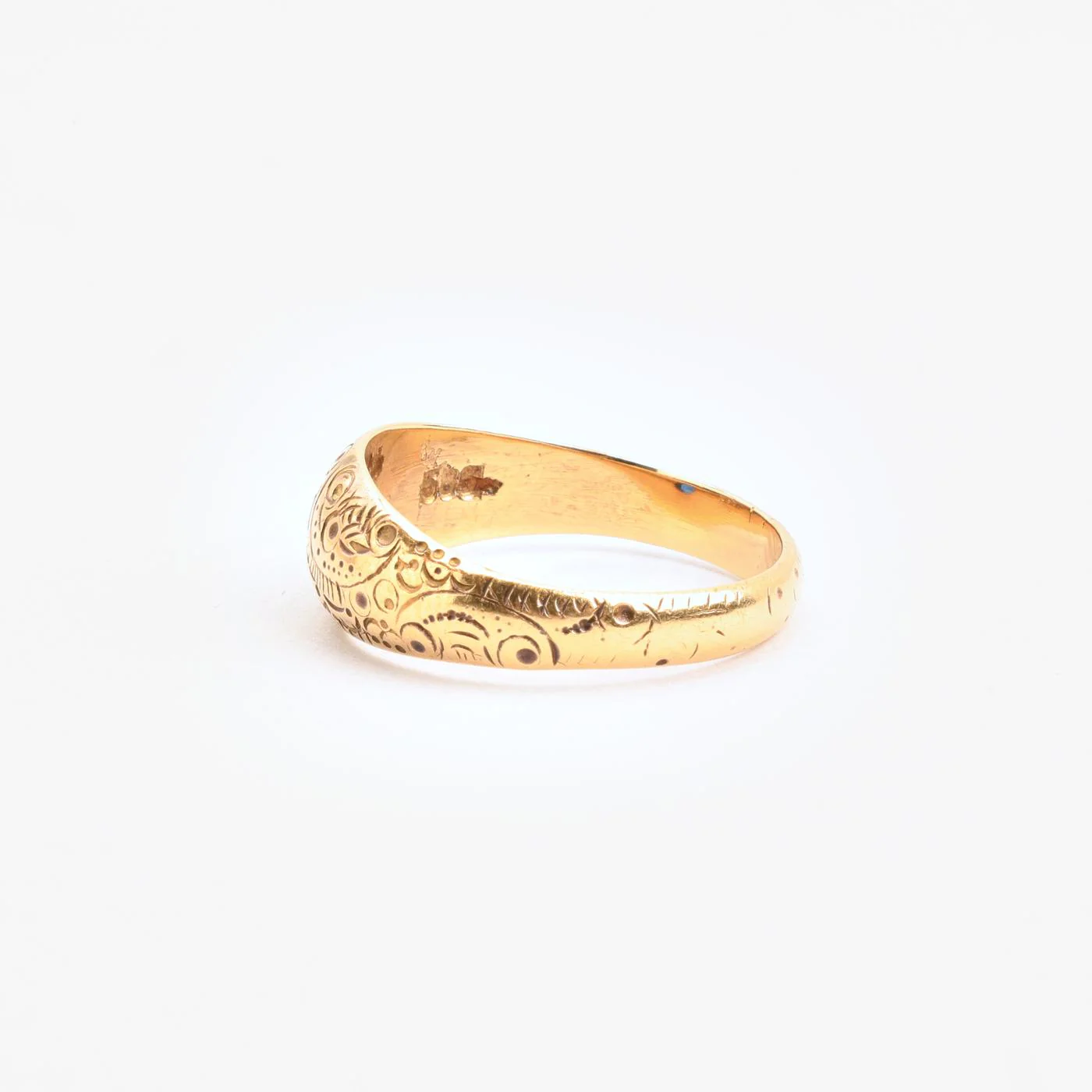 Mönstrad gypsyring i 14K guld strl. 17.5 / strl. 55 - Image 2