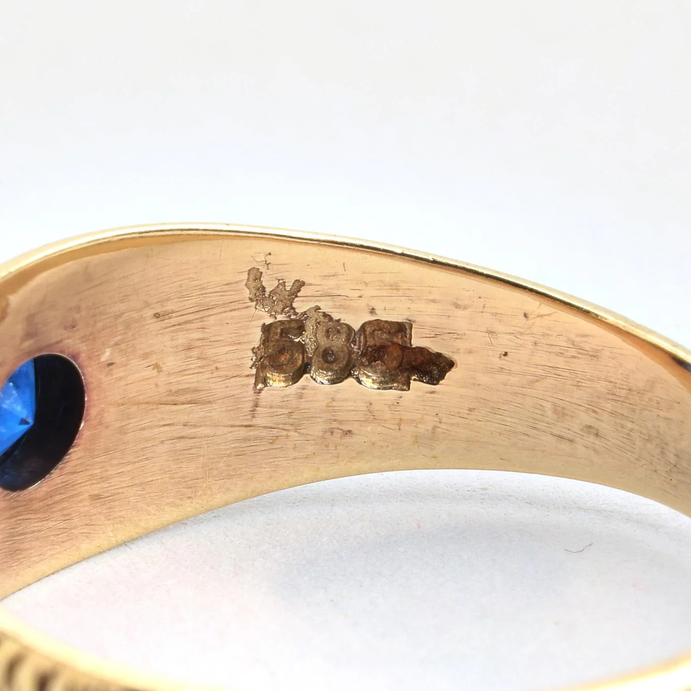 Mönstrad gypsyring i 14K guld strl. 17.5 / strl. 55 - Image 5