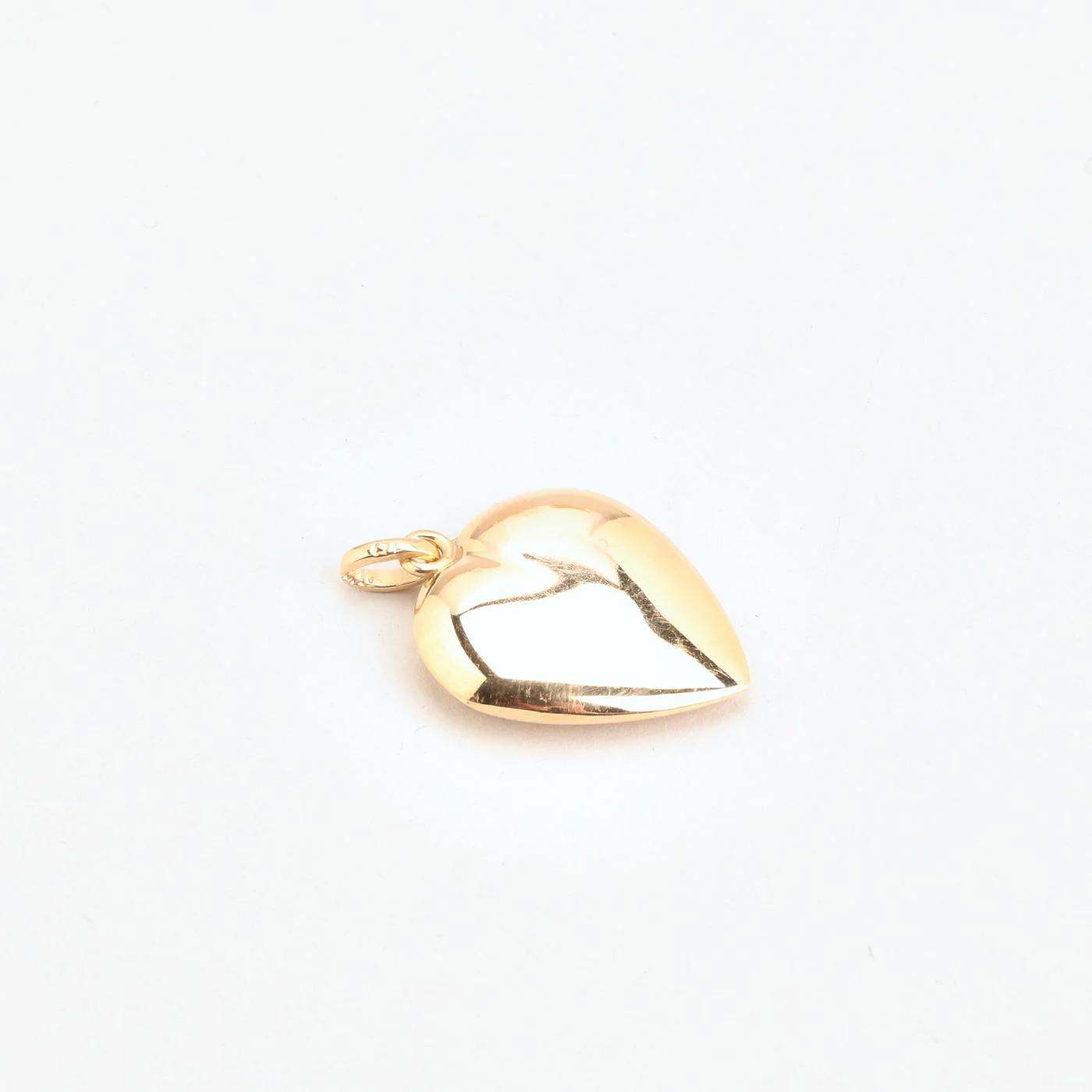 Klassisk Hjärthänge i 14K guld, 2.2 cm, 1.41 g - Image 3