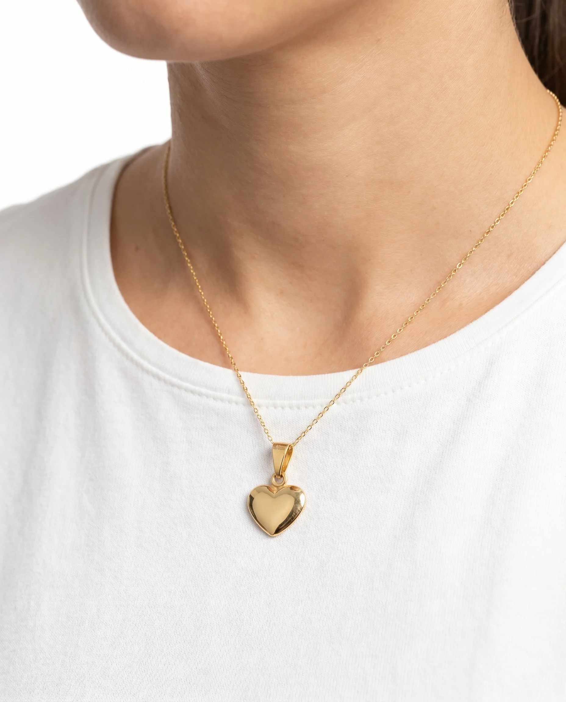 Klassisk Hjärthänge i 14K guld, 2.2 cm, 3.17 g - Image 2
