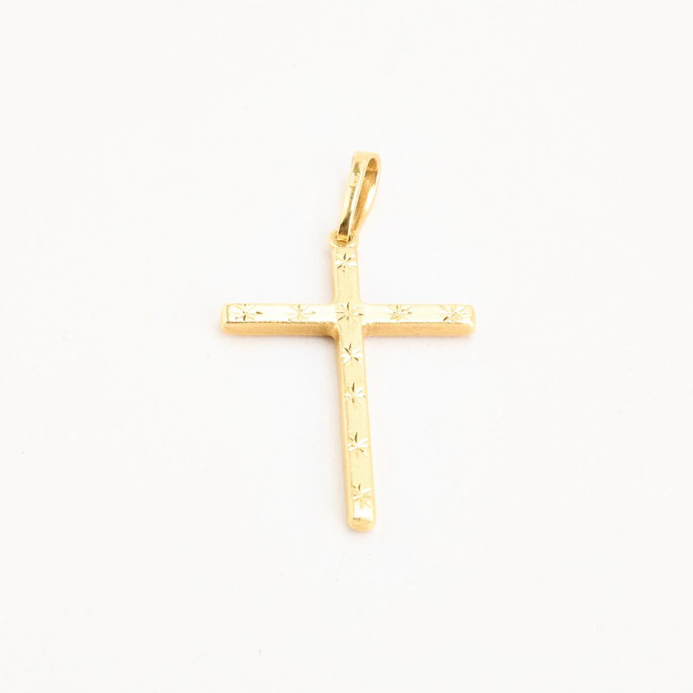 Mönstrad kors i 18K guld, 5.5 cm, 2.5 g - Image 3