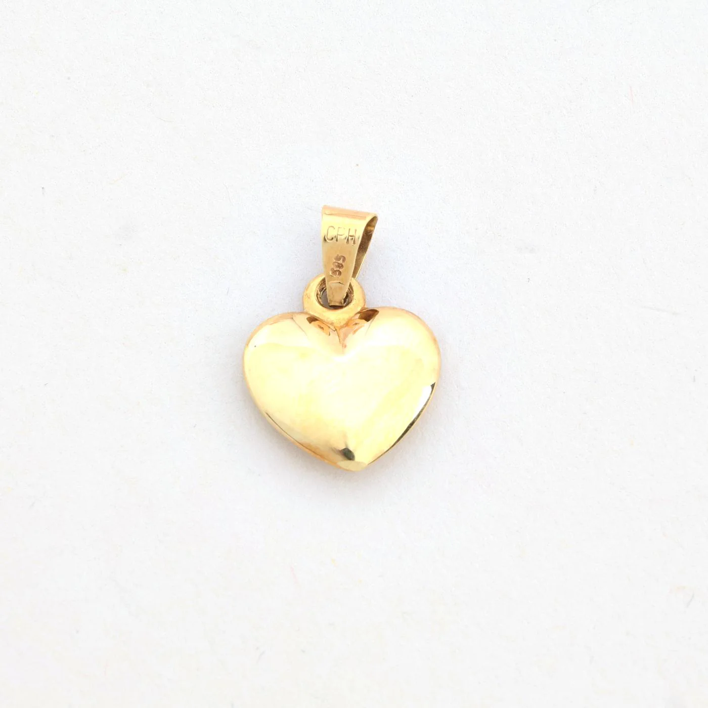 Klassisk Hjärthänge i 14K guld, 2.2 cm, 1.47 g - Image 3
