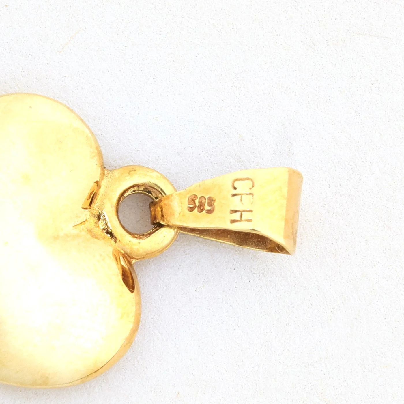 Klassisk Hjärthänge i 14K guld, 2.2 cm, 1.47 g - Image 5