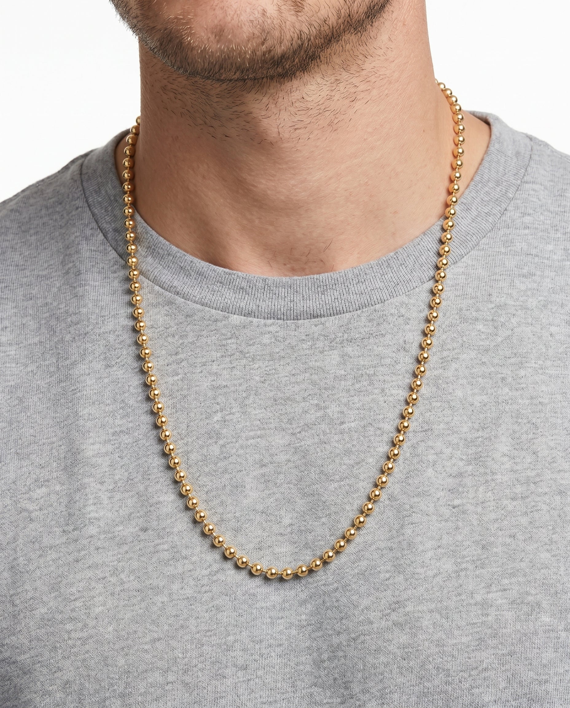 Kul Halsband i 14K guld, 80 cm, 44.14 g