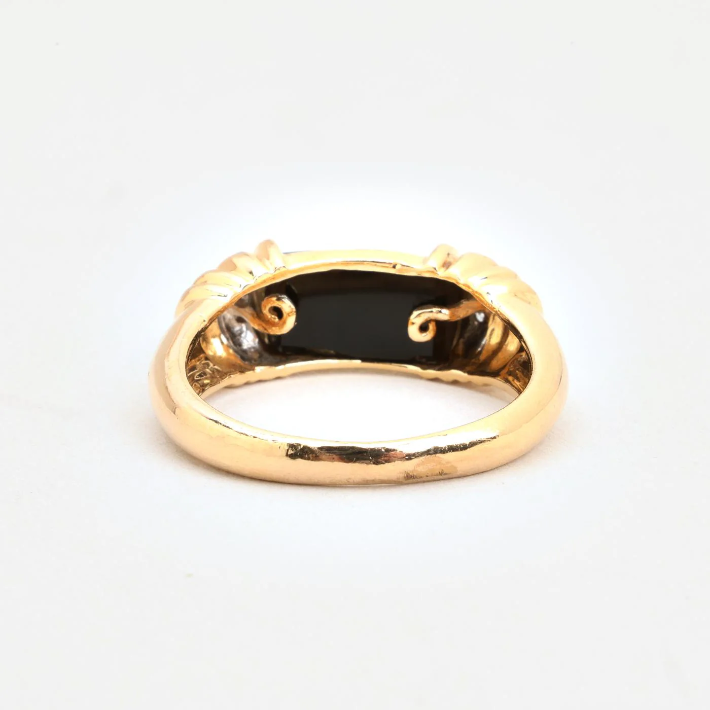 Gypsyring med diamant (0.02 ct) i 14K guld strl. 16.9 / strl. 53 - Image 3