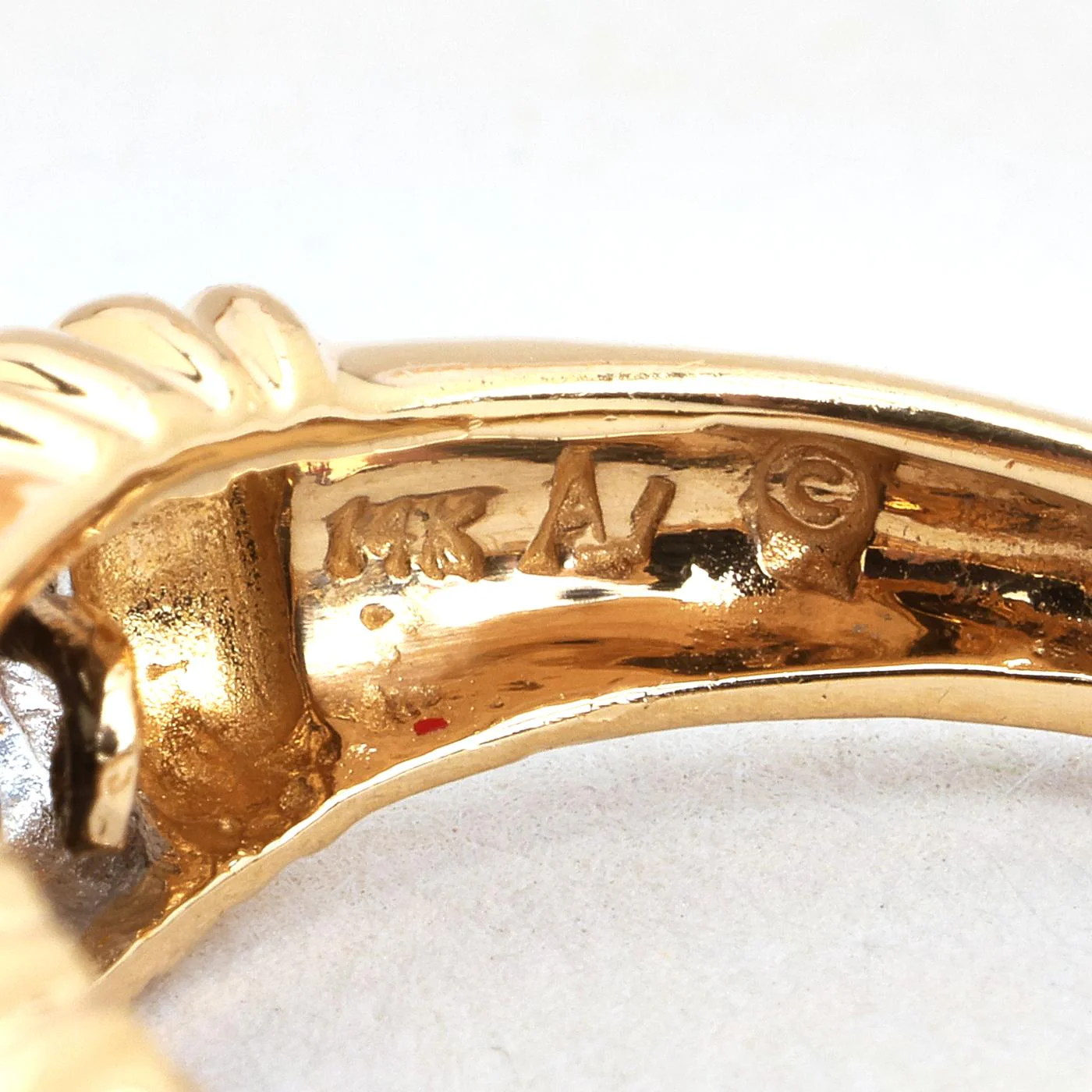 Gypsyring med diamant (0.02 ct) i 14K guld strl. 16.9 / strl. 53 - Image 5