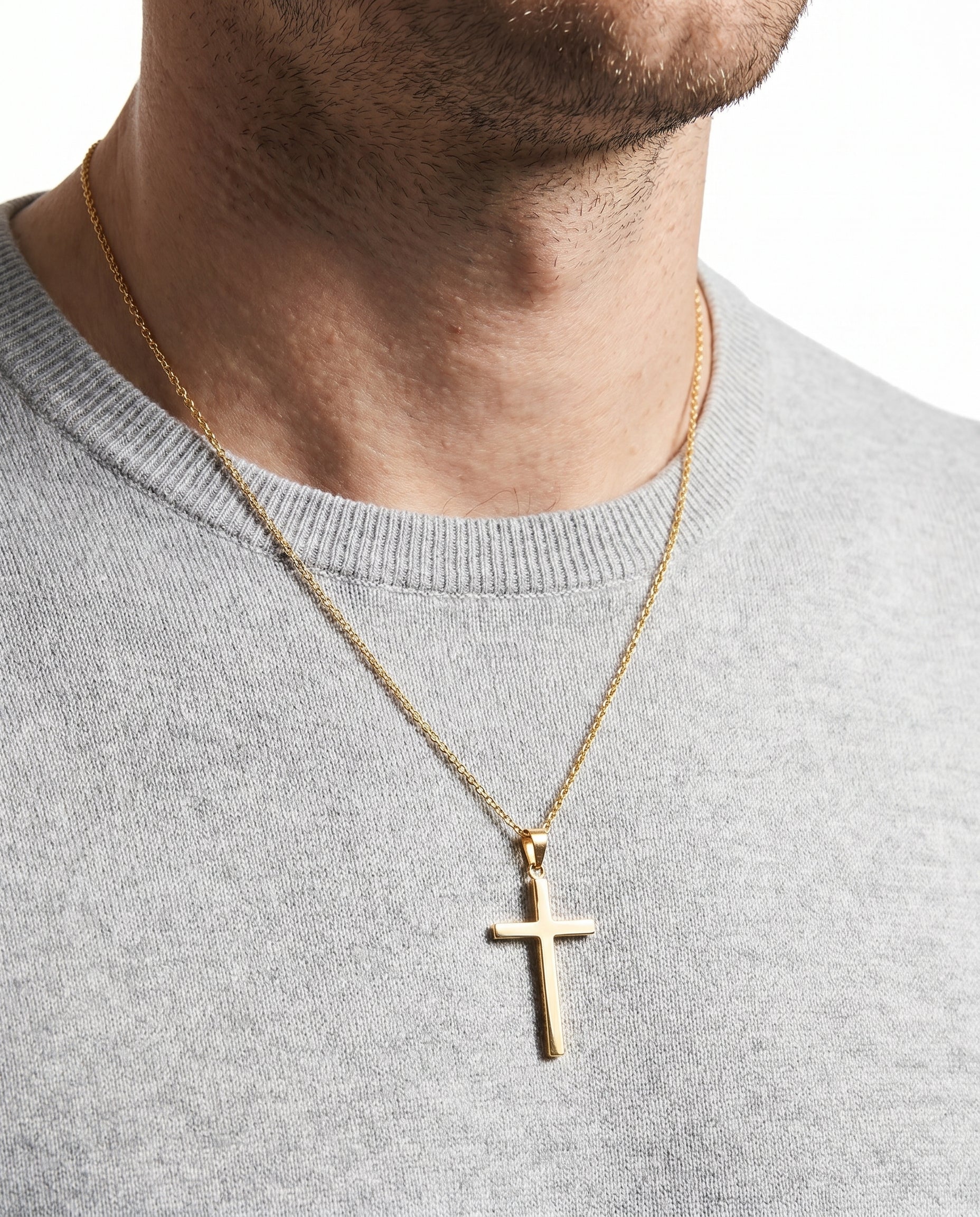 Kors i 8K guld, 4 cm, 1 g - Image 2