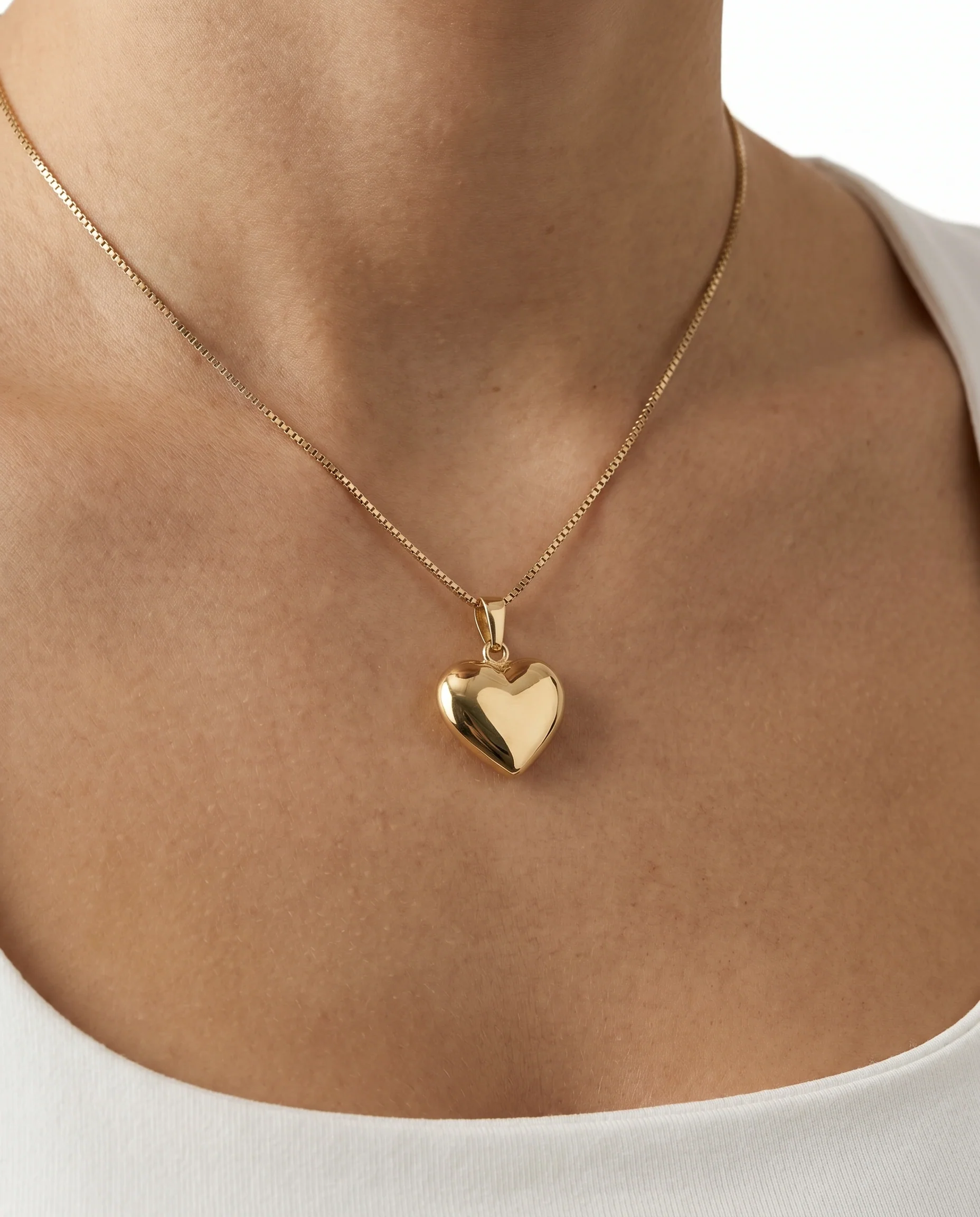 Klassisk Hjärthänge i 14K guld, 2 cm, 1 g - Image 2