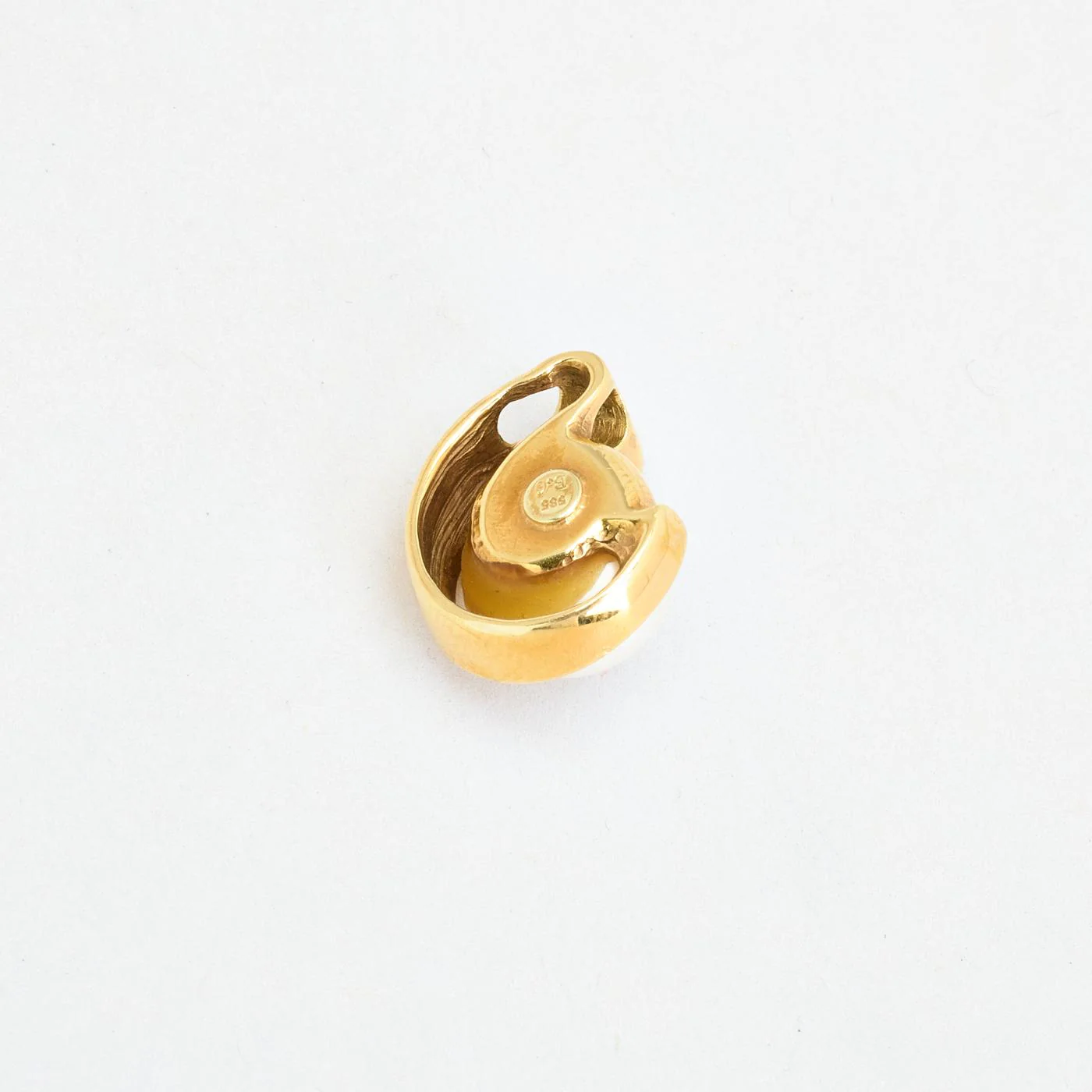 Modern Hänge med diamant (0.03 ct) i 14K guld med en pärla, 1.5 cm, 1.67 g - Image 3