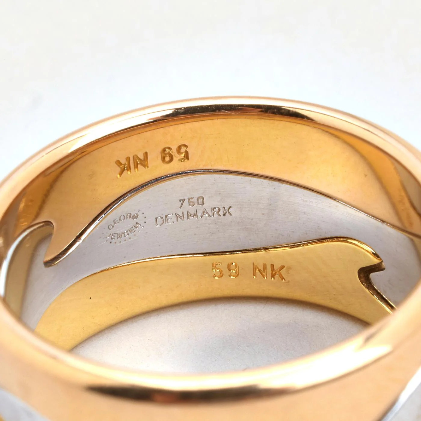Georg Jensen Fusion band i 18K guld strl. 18.8 / strl. 59 - Image 6