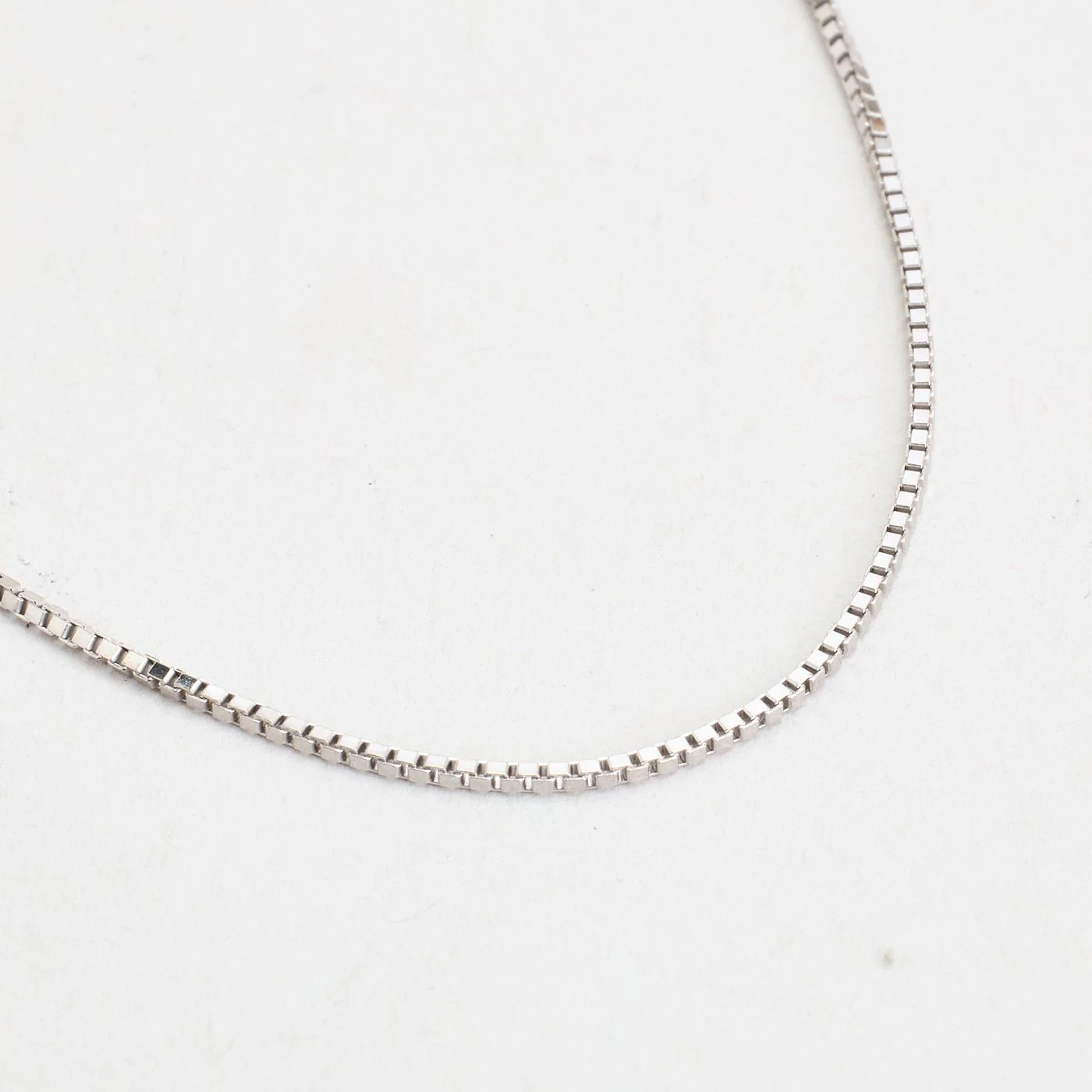 Venezia Halsband i 14K vitt guld, 38 cm, 2.4 g - Image 2