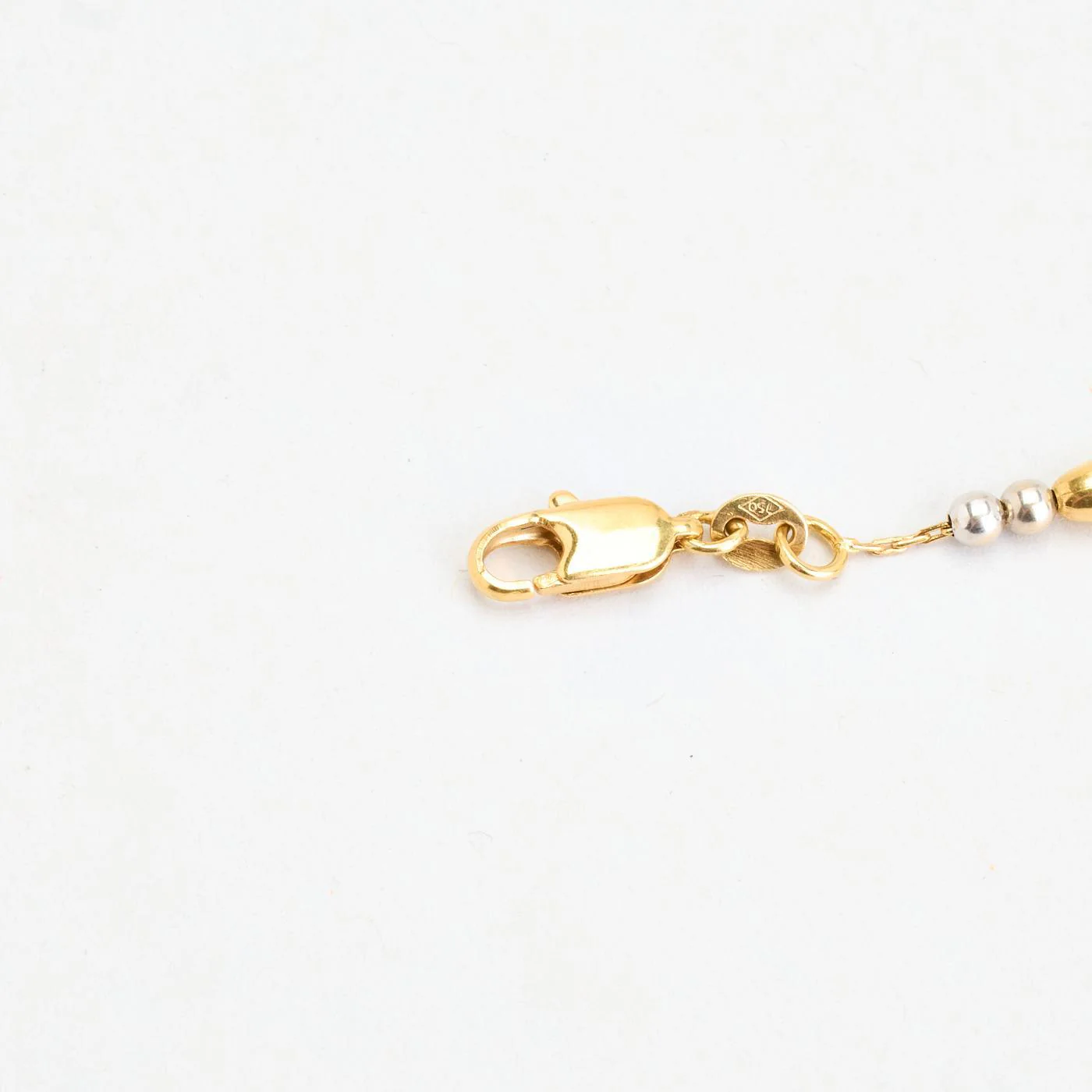 Kul collier i 18K vitt guld, 42 cm, 10.4 g - Image 5
