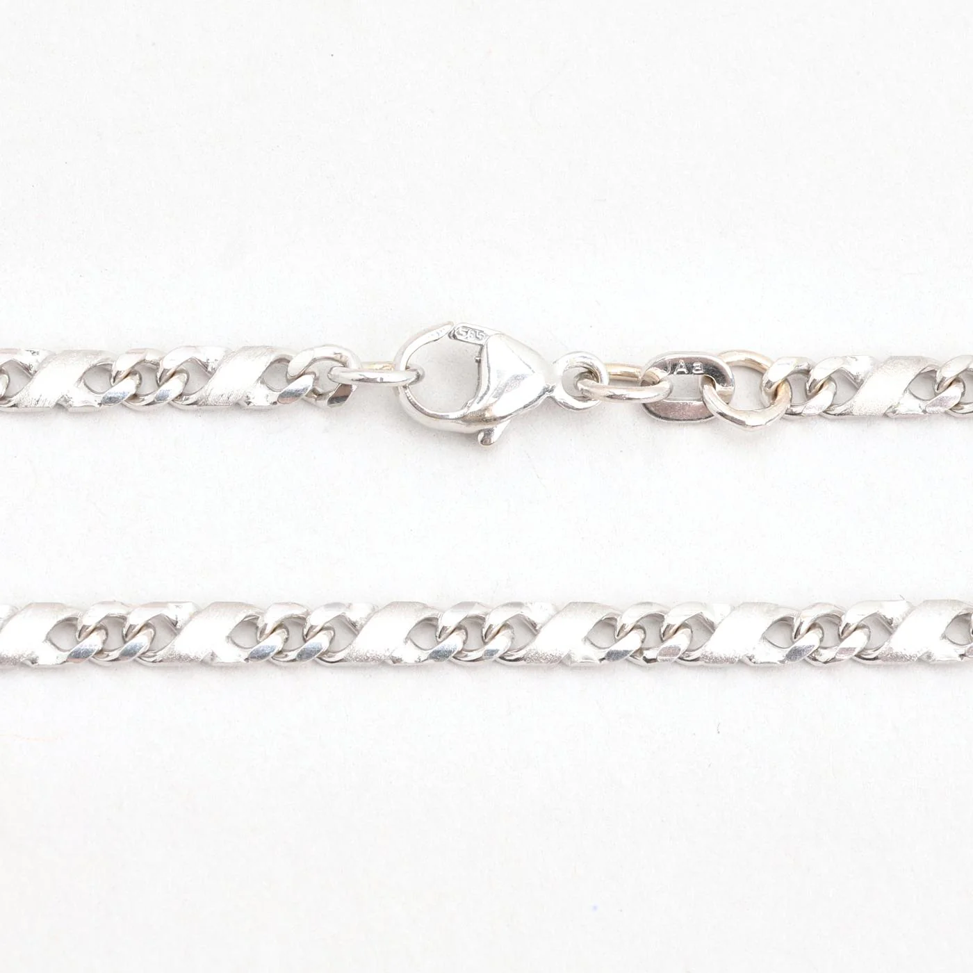Infinity Pansar Armband i 14K vitt guld, 18.5 cm, 4.1 g - Image 3