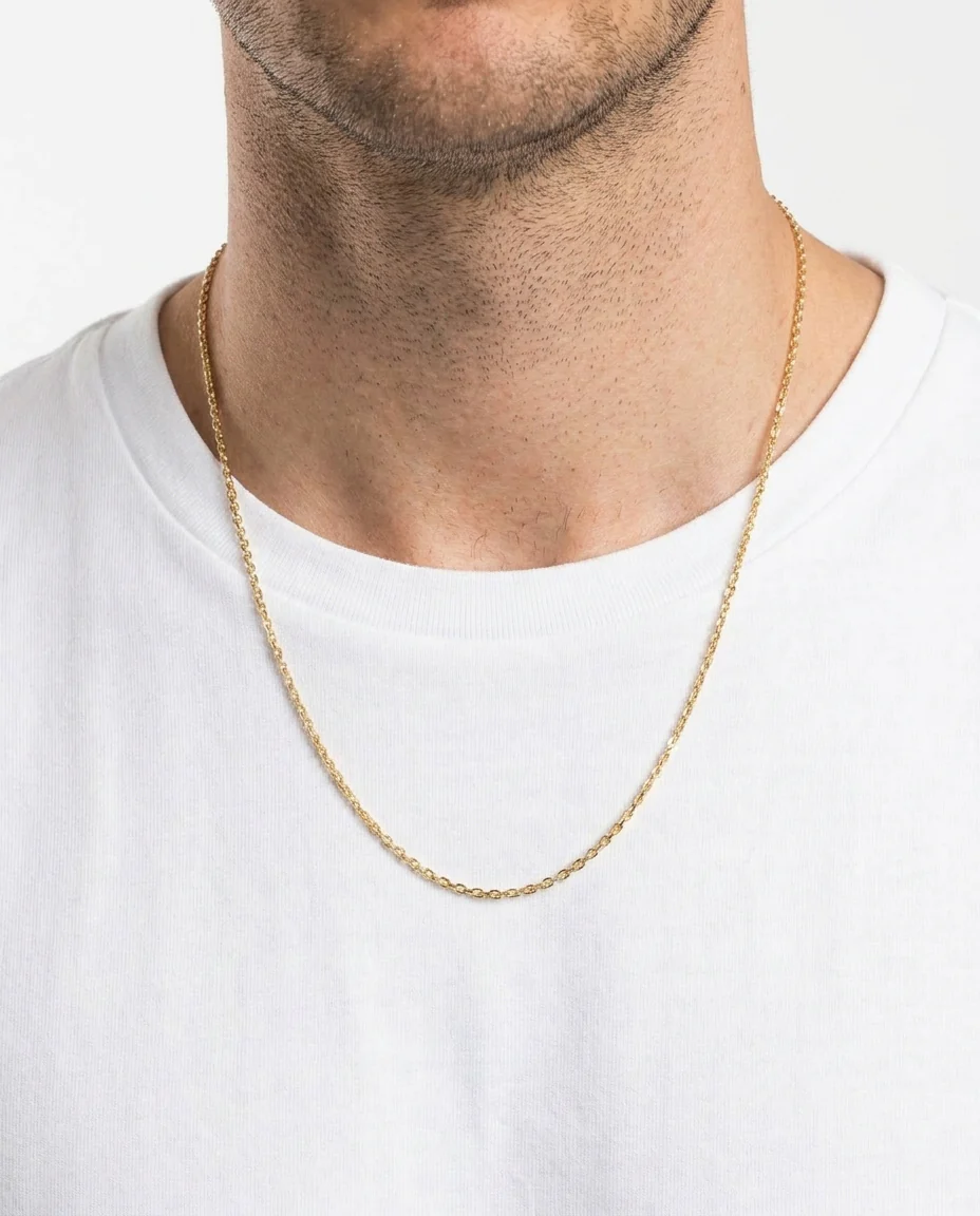 Ankarkedja Halsband i 14K guld, 63 cm, 7 g