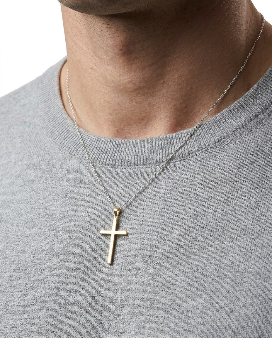 Kors i 14K guld, 5 cm, 2.1 g - Image 2