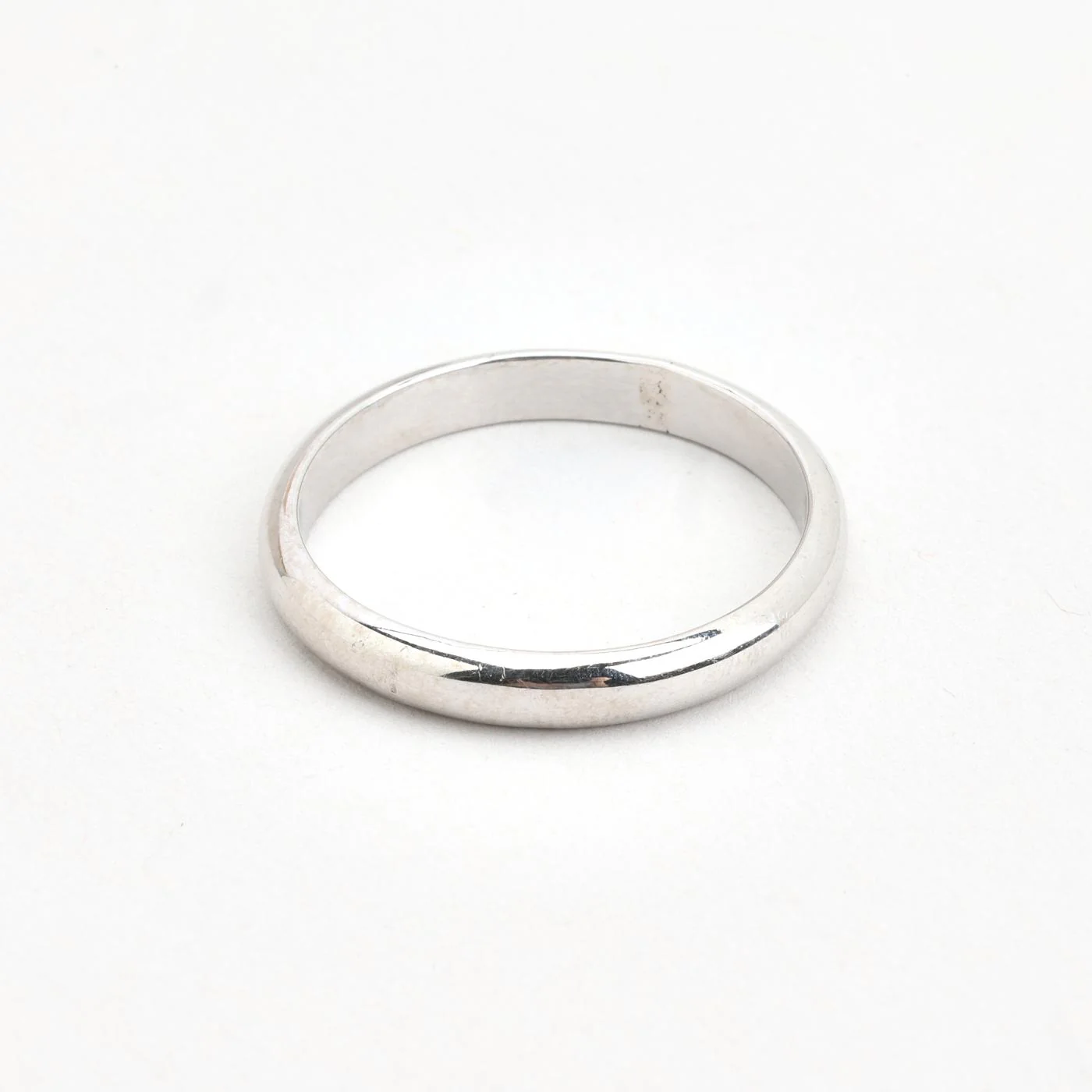 Klassisk vigselring i 18K vitt guld strl. 21 / strl. 66 - Image 4