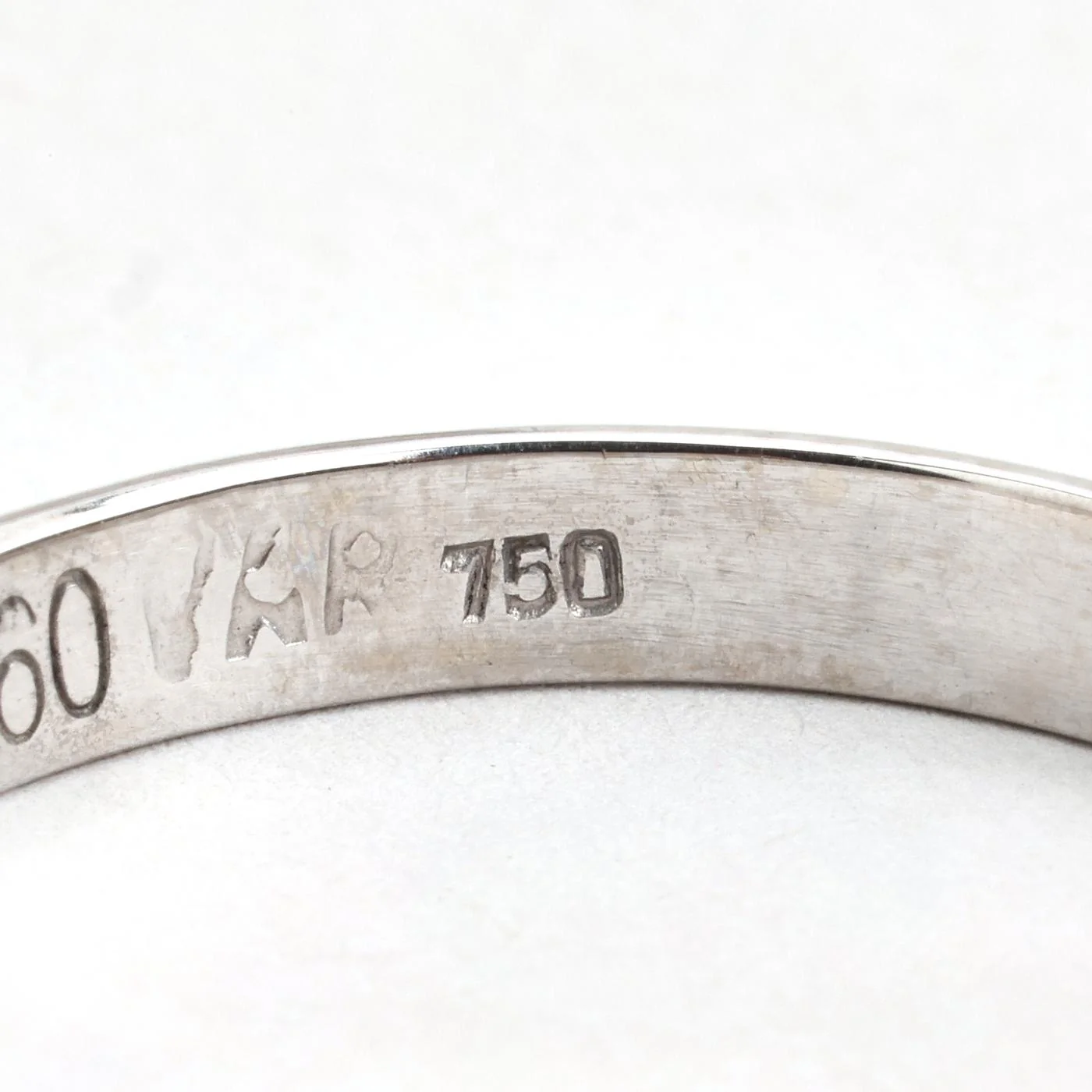Klassisk vigselring i 18K vitt guld strl. 21 / strl. 66 - Image 5