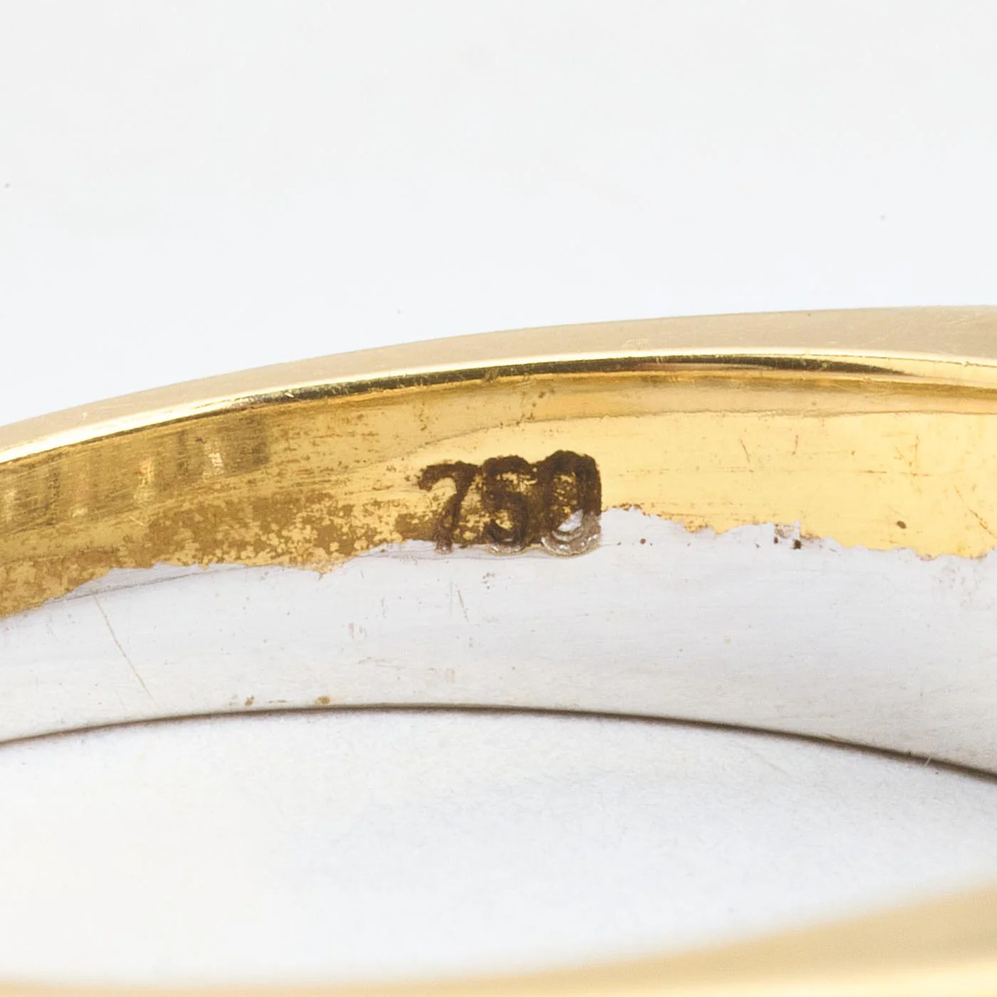 Geometrisk alliansring med diamant (0.67 ct) i 18K guld strl. 17.8 / strl. 56 - Image 6