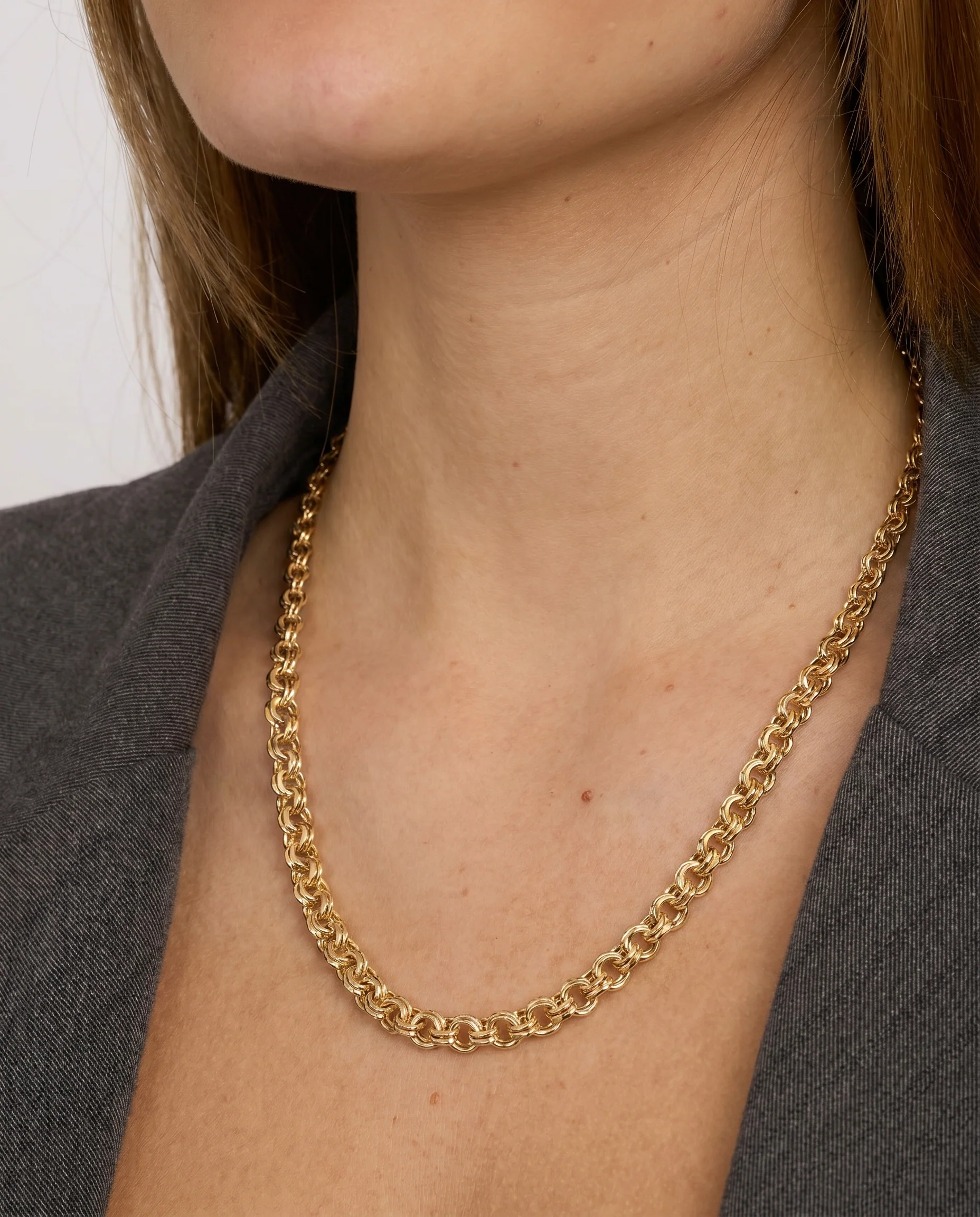 Bismarck Halsband i 8K guld, 44.5 cm, 13.9 g