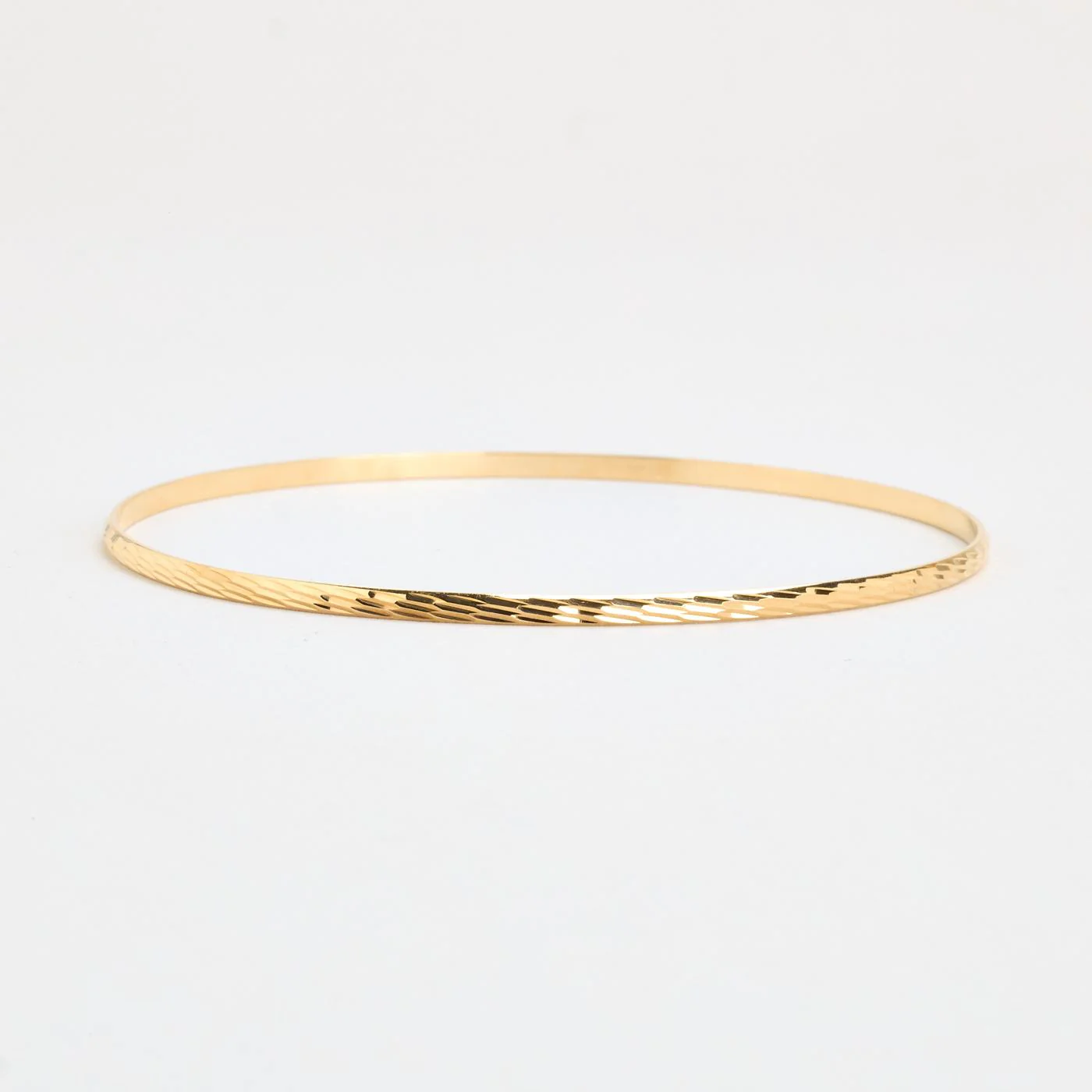 Mönstrad fast armring i 18K guld, 6.5 cm, 5.3 g - Image 2