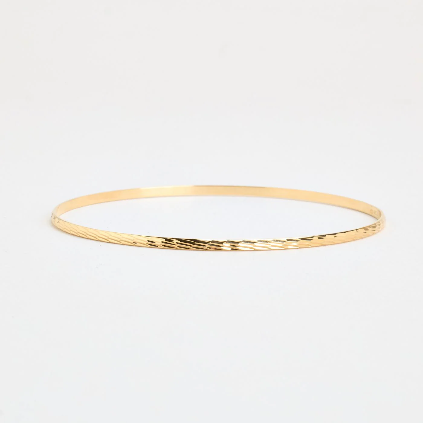 Mönstrad fast armring i 18K guld, 6.5 cm, 5.3 g - Image 3