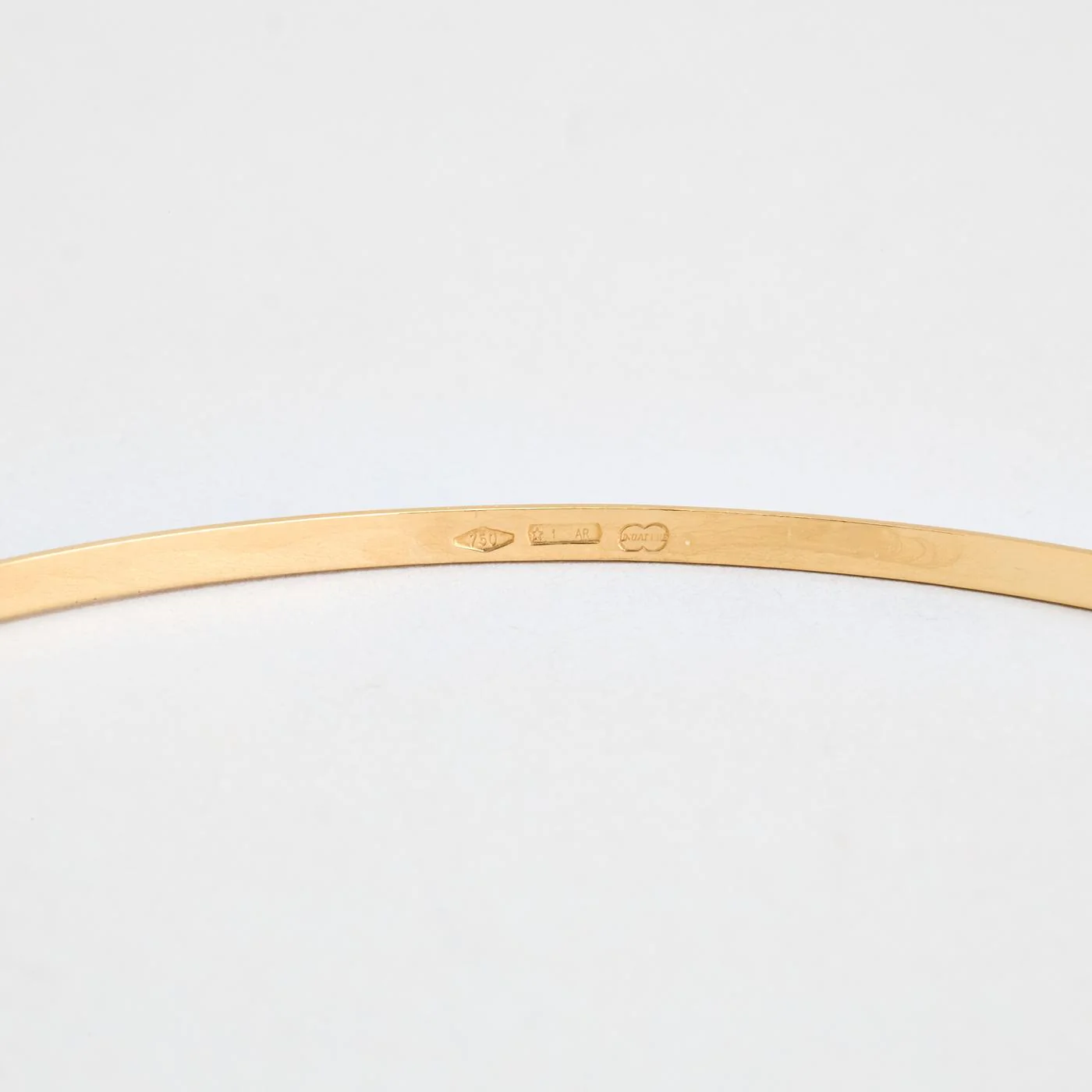 Mönstrad fast armring i 18K guld, 6.5 cm, 5.3 g - Image 4