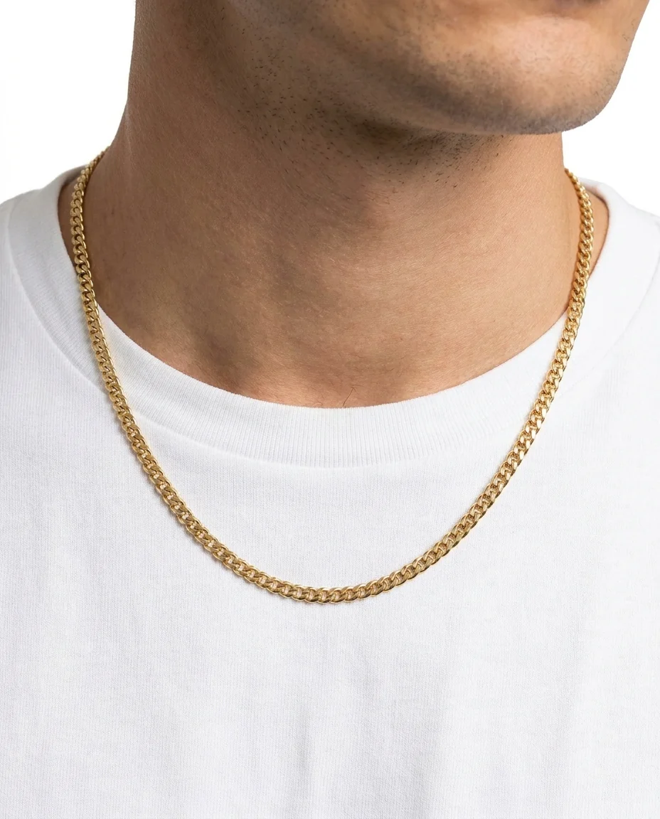 Pansar Halsband i 14K guld, 50 cm, 9.4 g