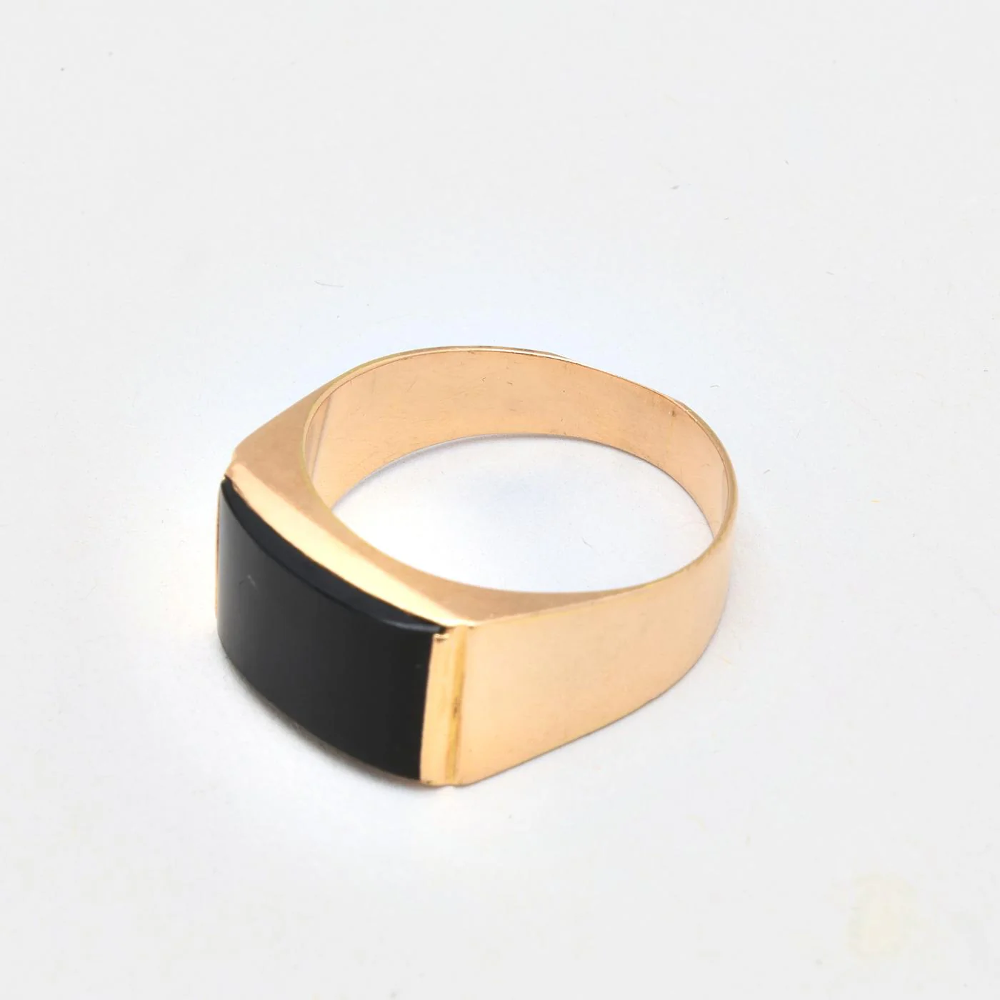 Geometrisk klackring i 14K guld strl. 19.7 / strl. 62 - Image 5