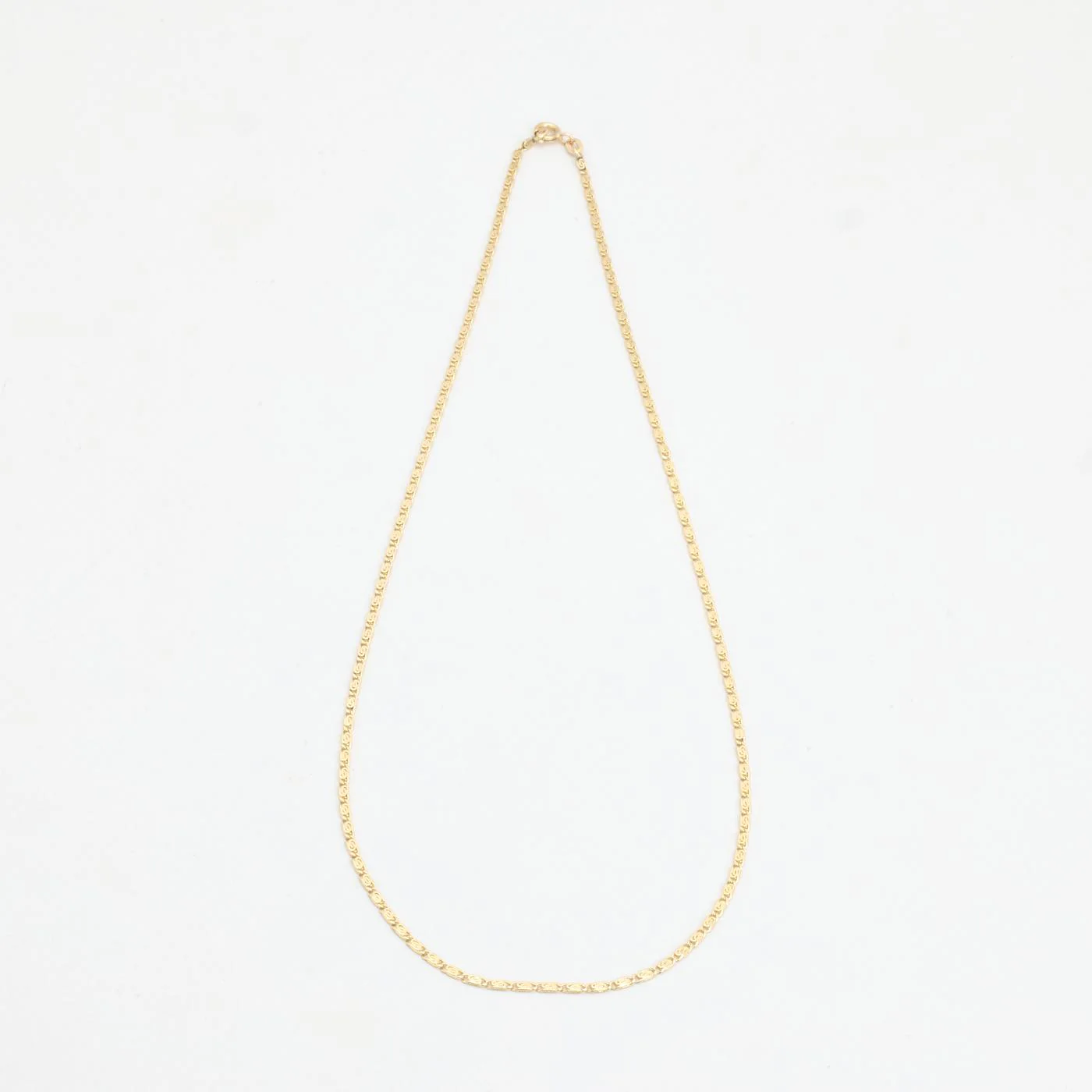 Spiral Marinerlänk Halsband i 14K guld, 53 cm, 6.85 g