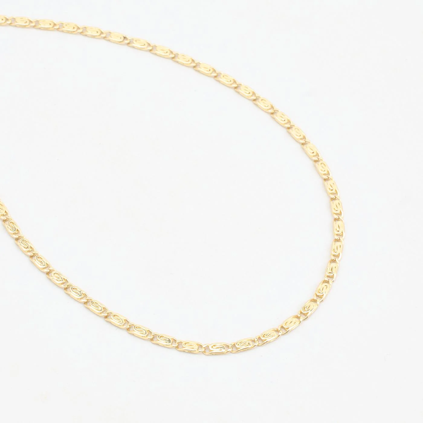 Spiral Marinerlänk Halsband i 14K guld, 53 cm, 6.85 g - Image 2