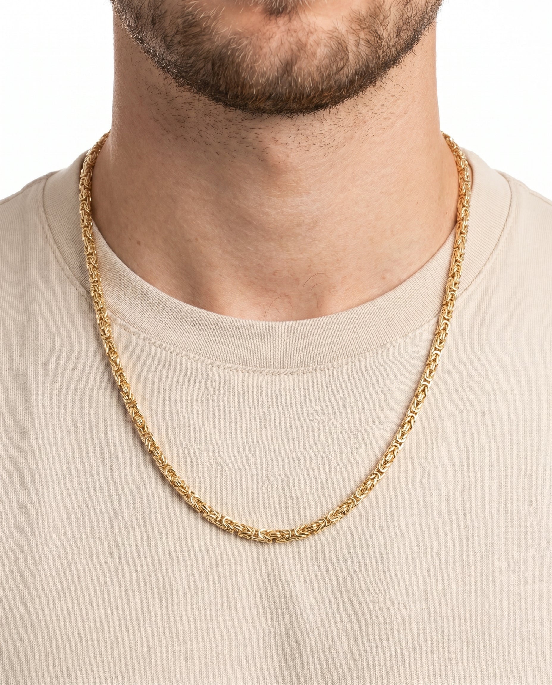 Kejsarlänk Halsband i 14K guld, 56 cm, 58.5 g