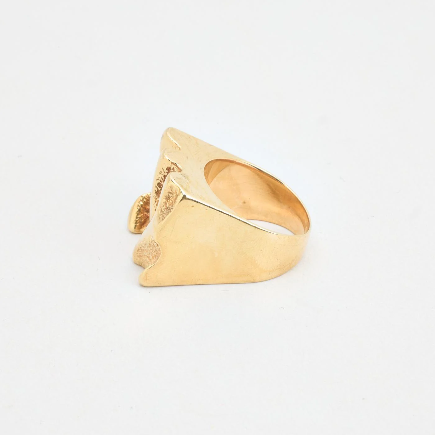 Organisk klackring i 14K guld strl. 17.8 / strl. 56 - Image 2